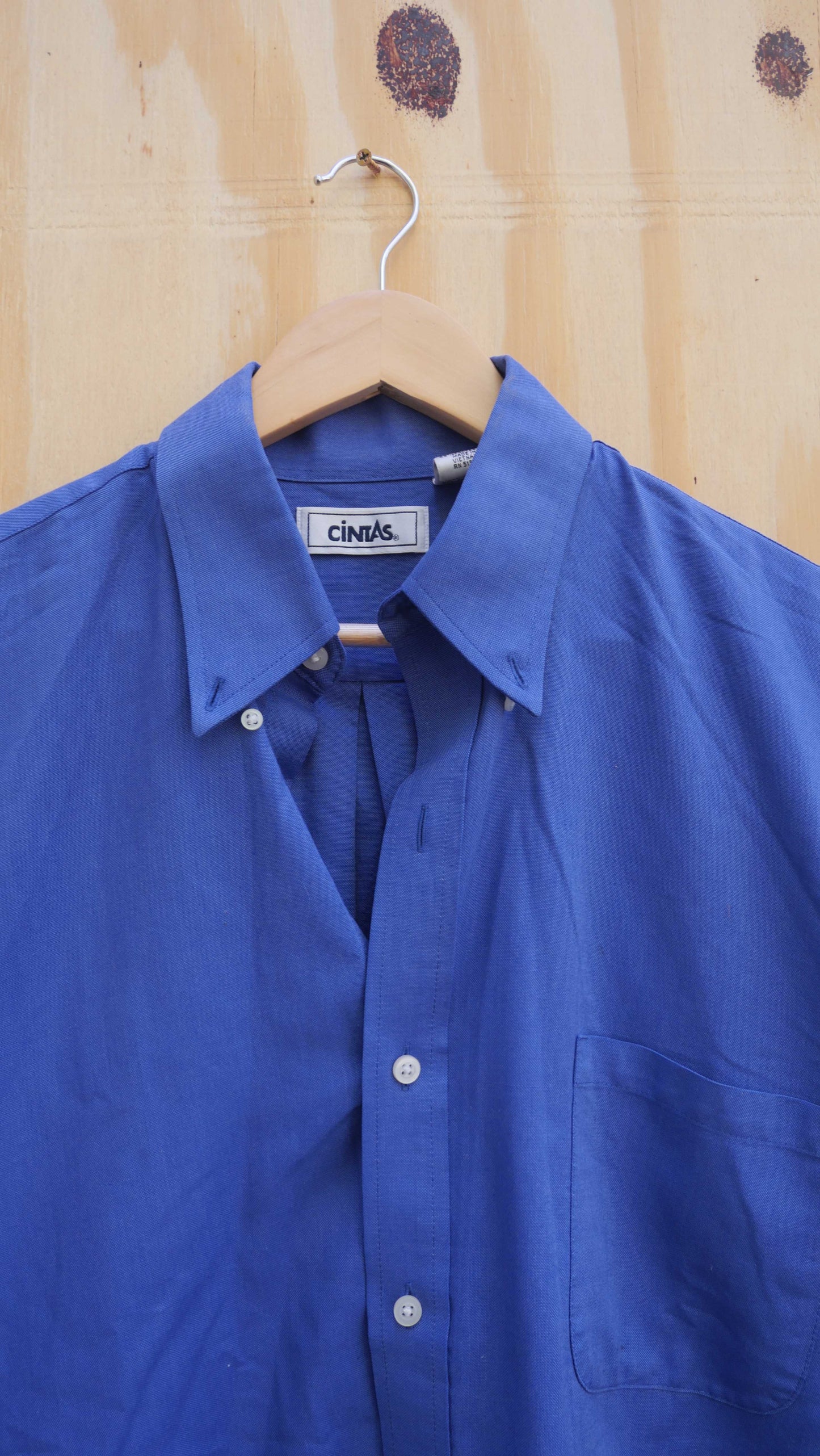 1990s Cropped Work Shirt | L
