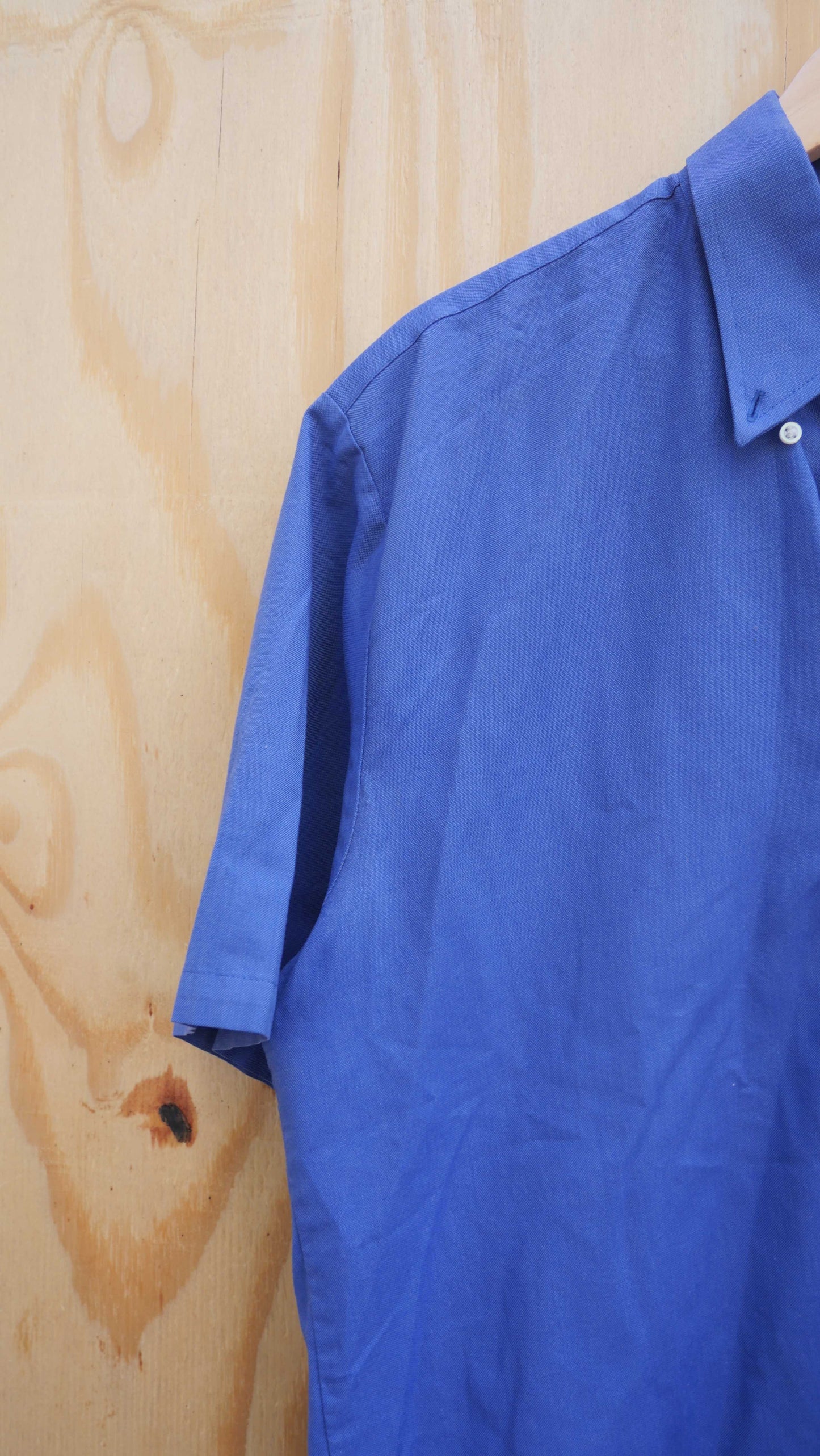 1990s Cropped Work Shirt | L