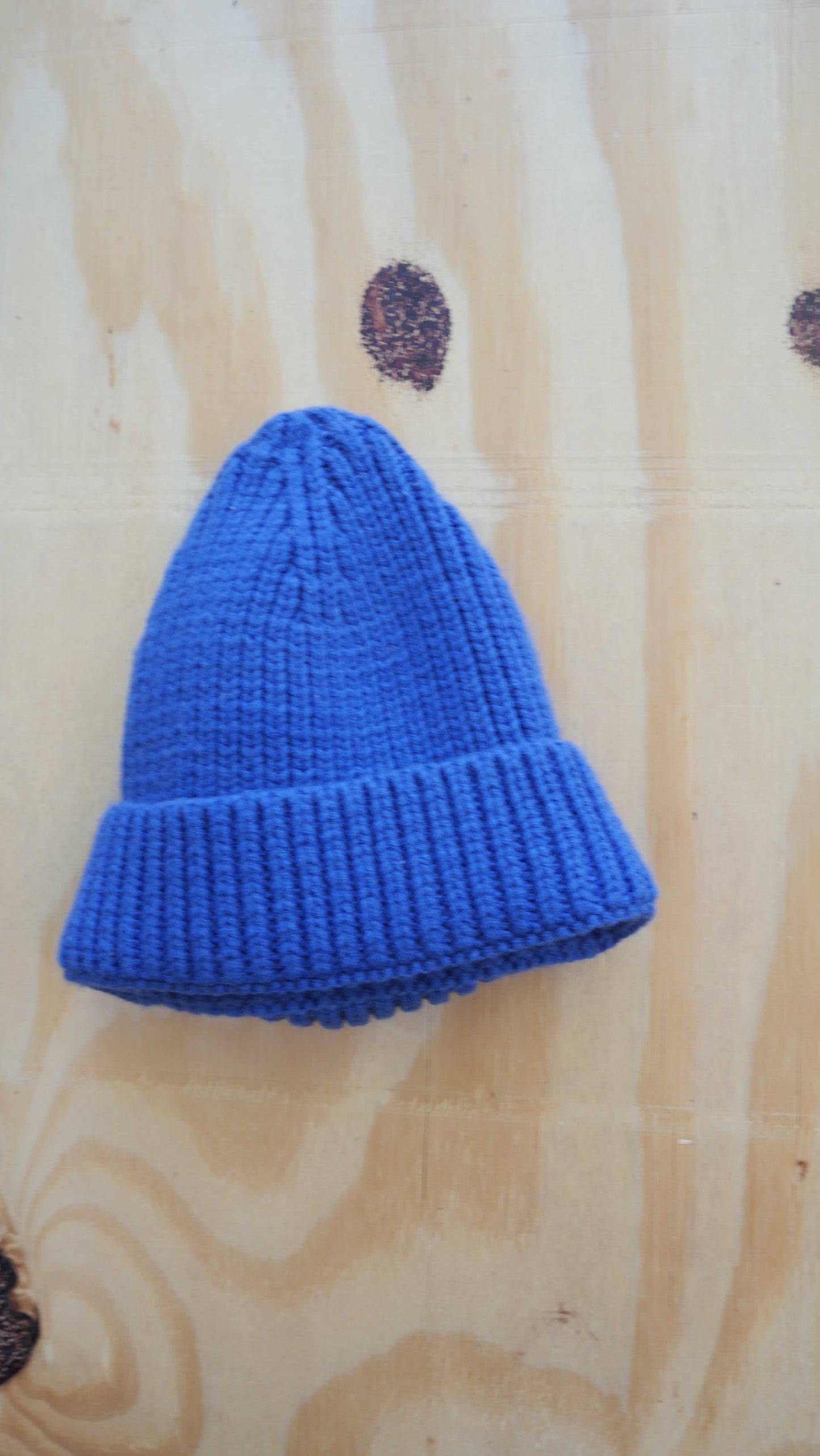 2000s Blue Knit Beanie