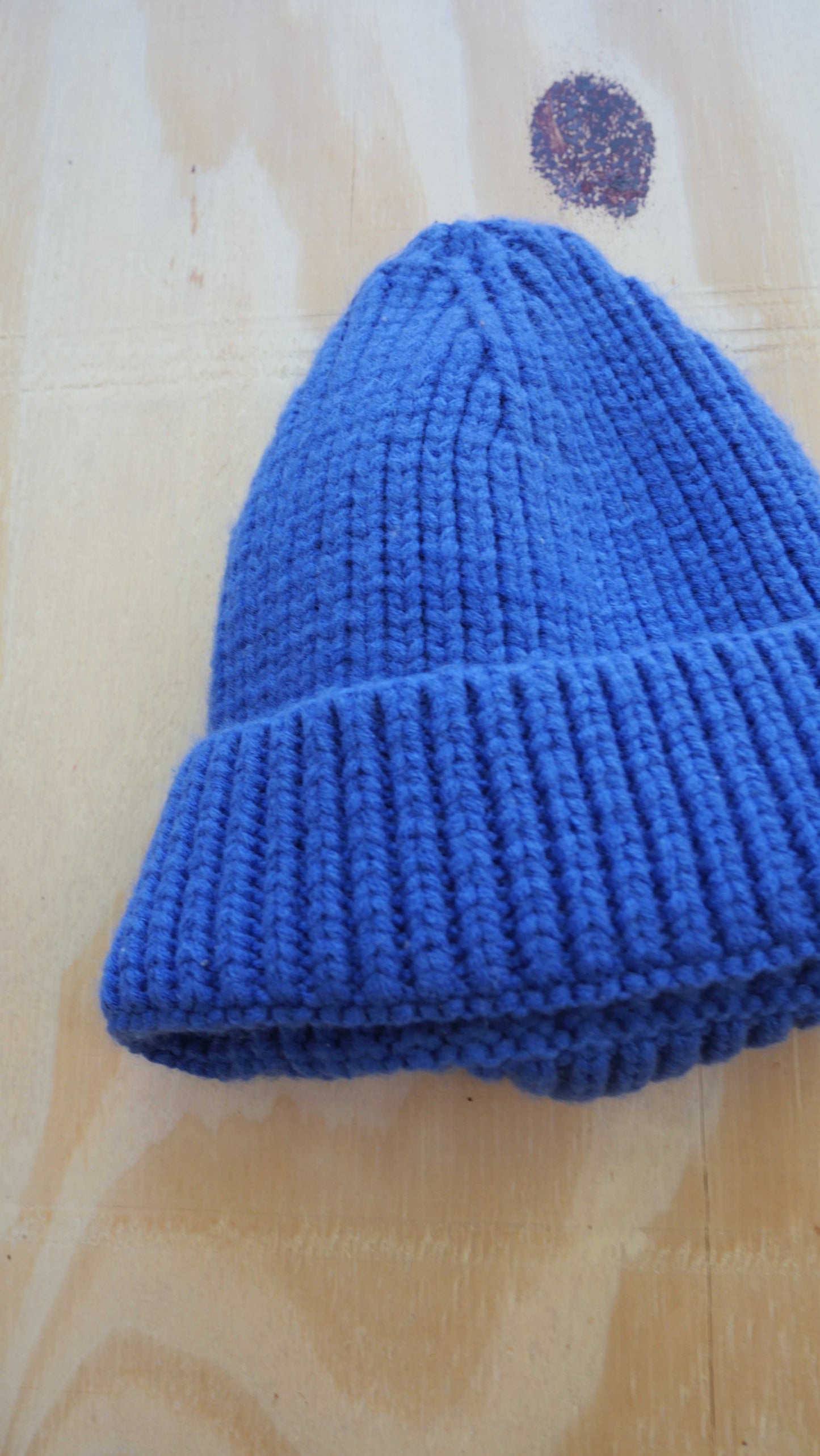 2000s Blue Knit Beanie