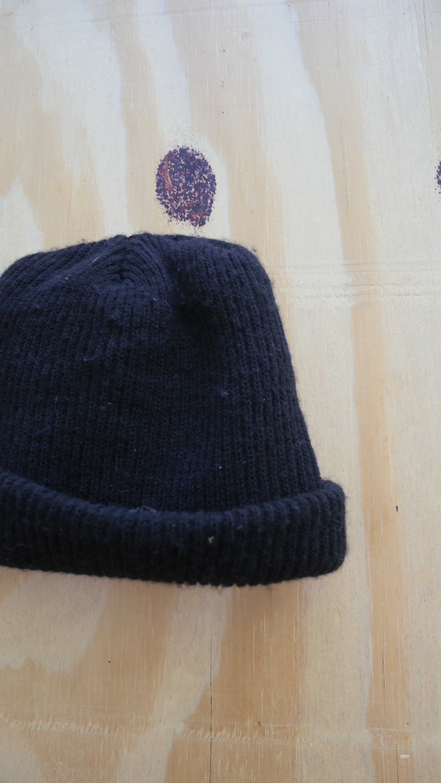 1990s Black Beanie