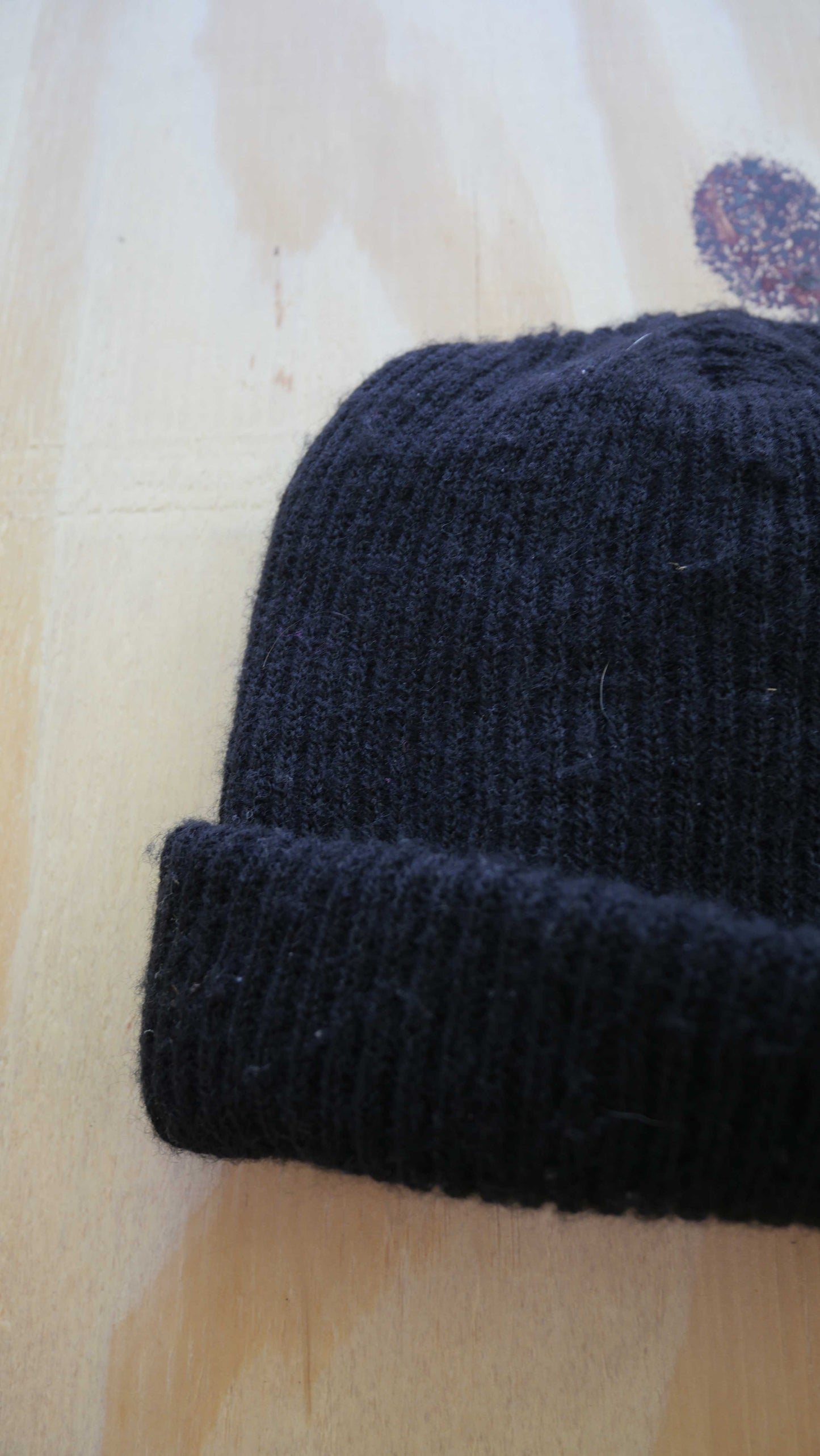 1990s Black Beanie