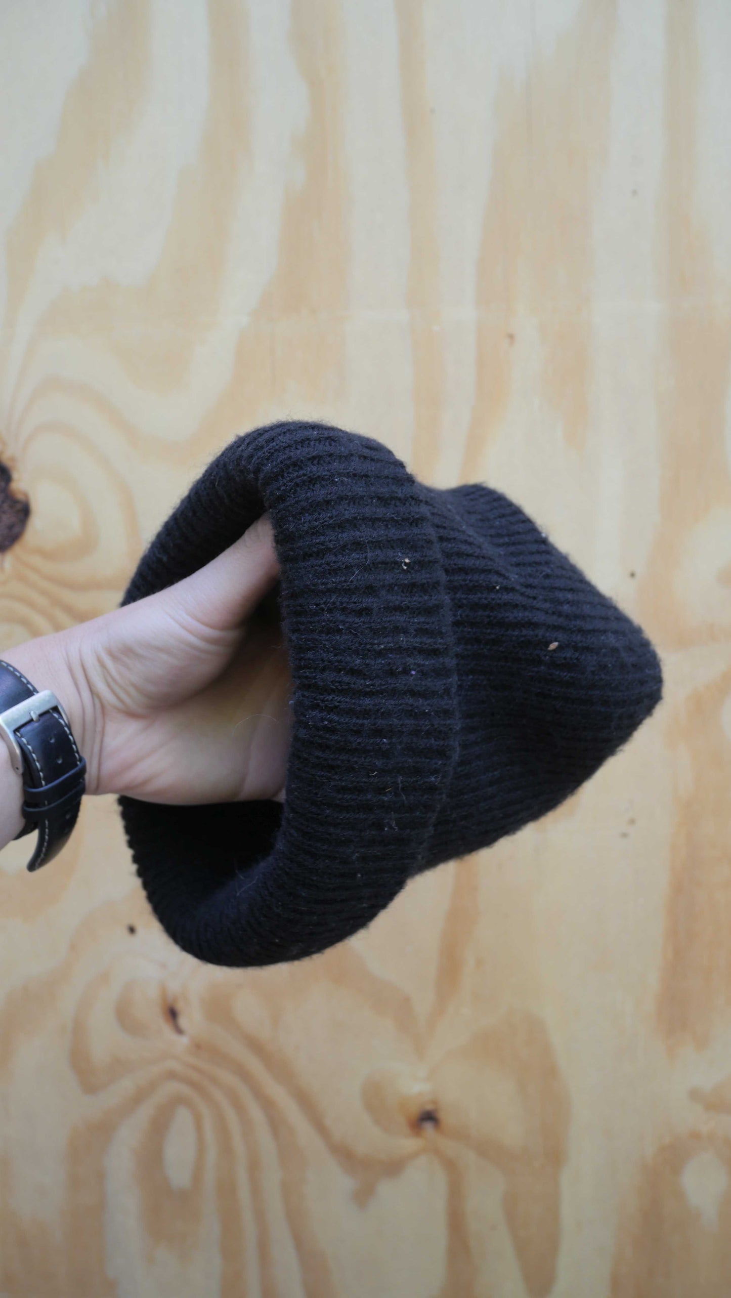 1990s Black Beanie
