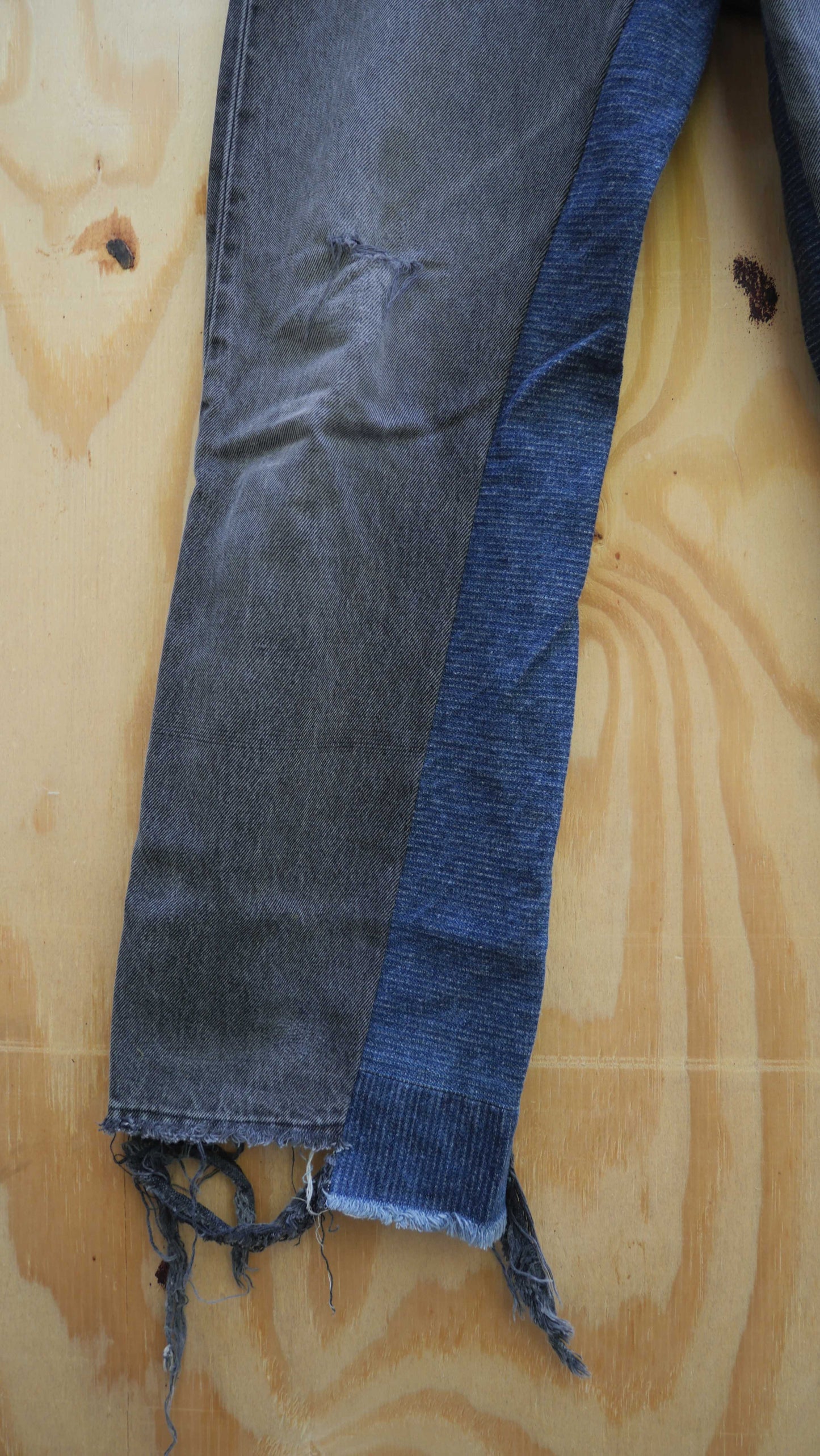 Black Flared Denim Mockup | 31