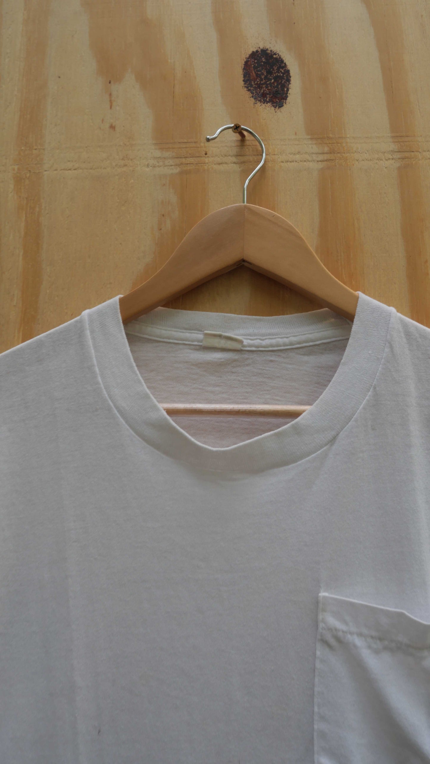 1990s White Chopped Tee | L