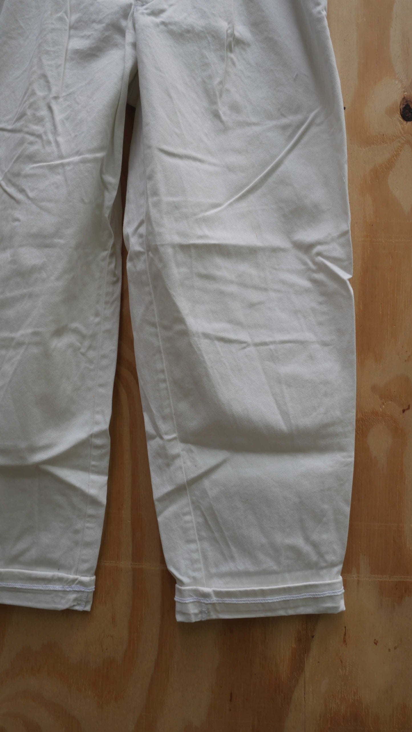 1990s Baggy White Chinos | 34