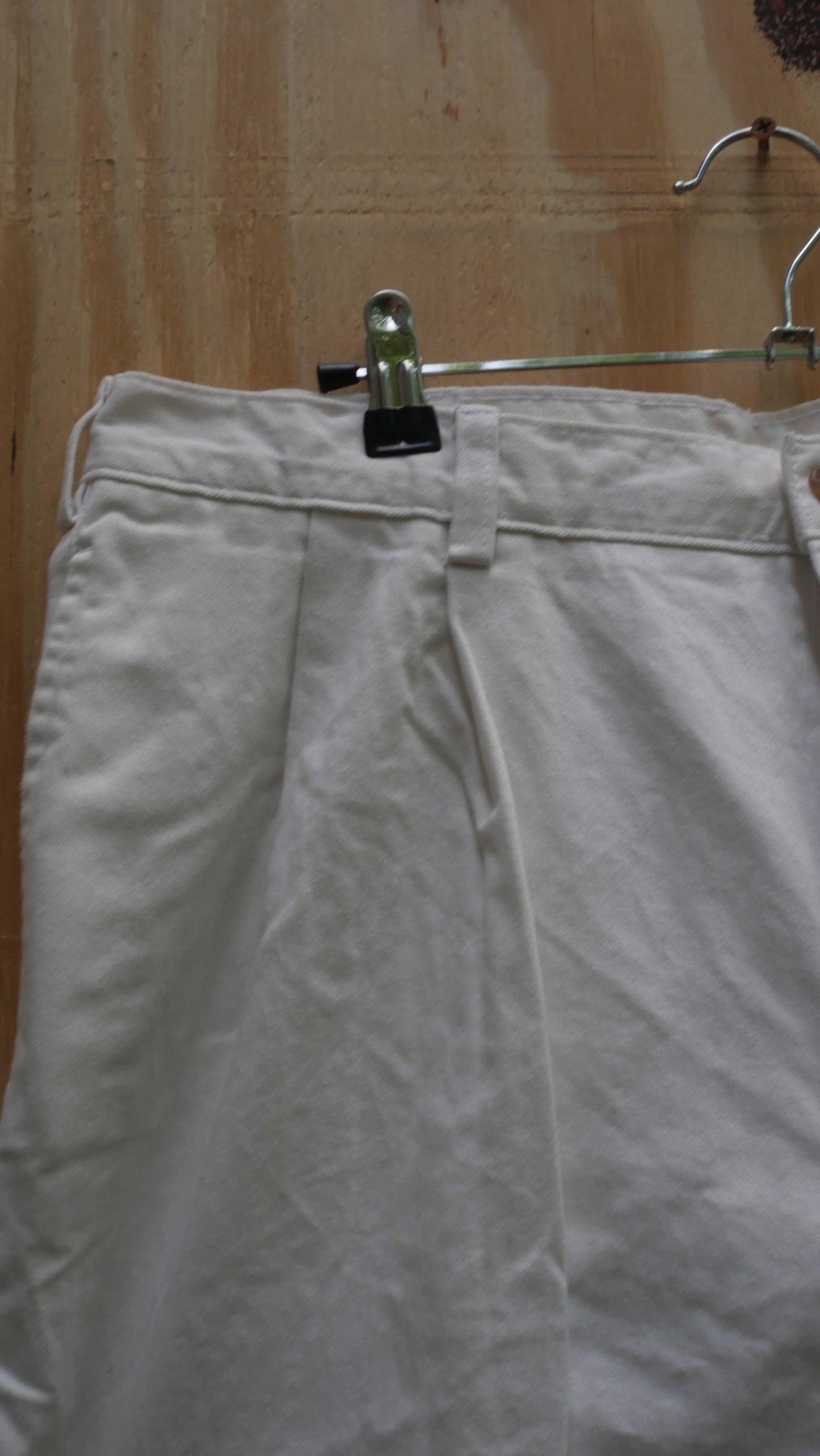 1990s Baggy White Chinos | 34