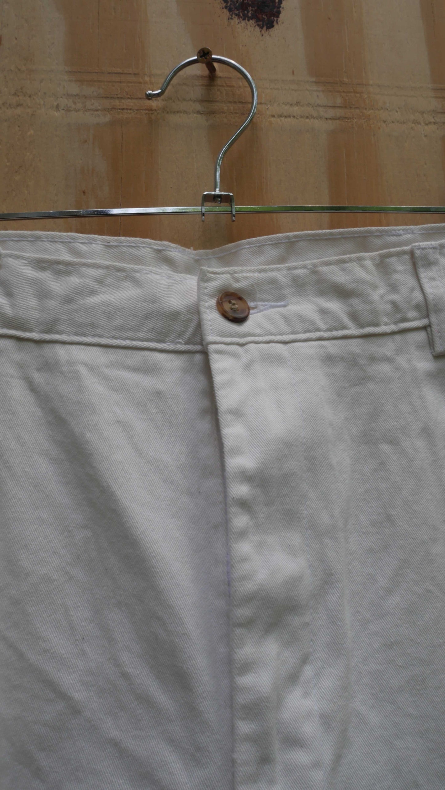 1990s Baggy White Chinos | 34