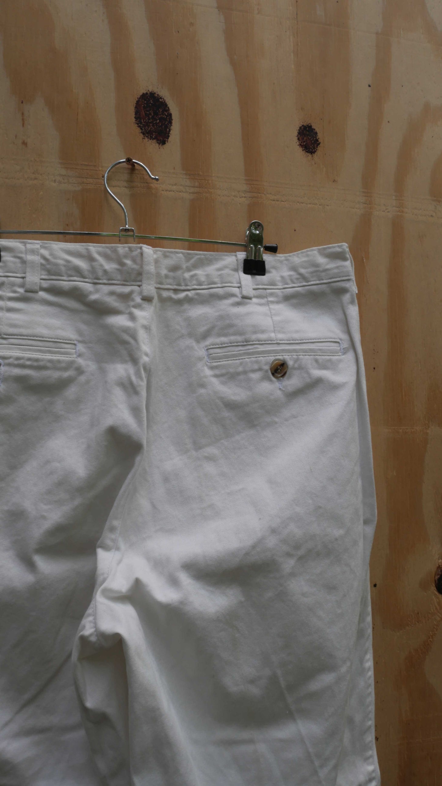 1990s Baggy White Chinos | 34