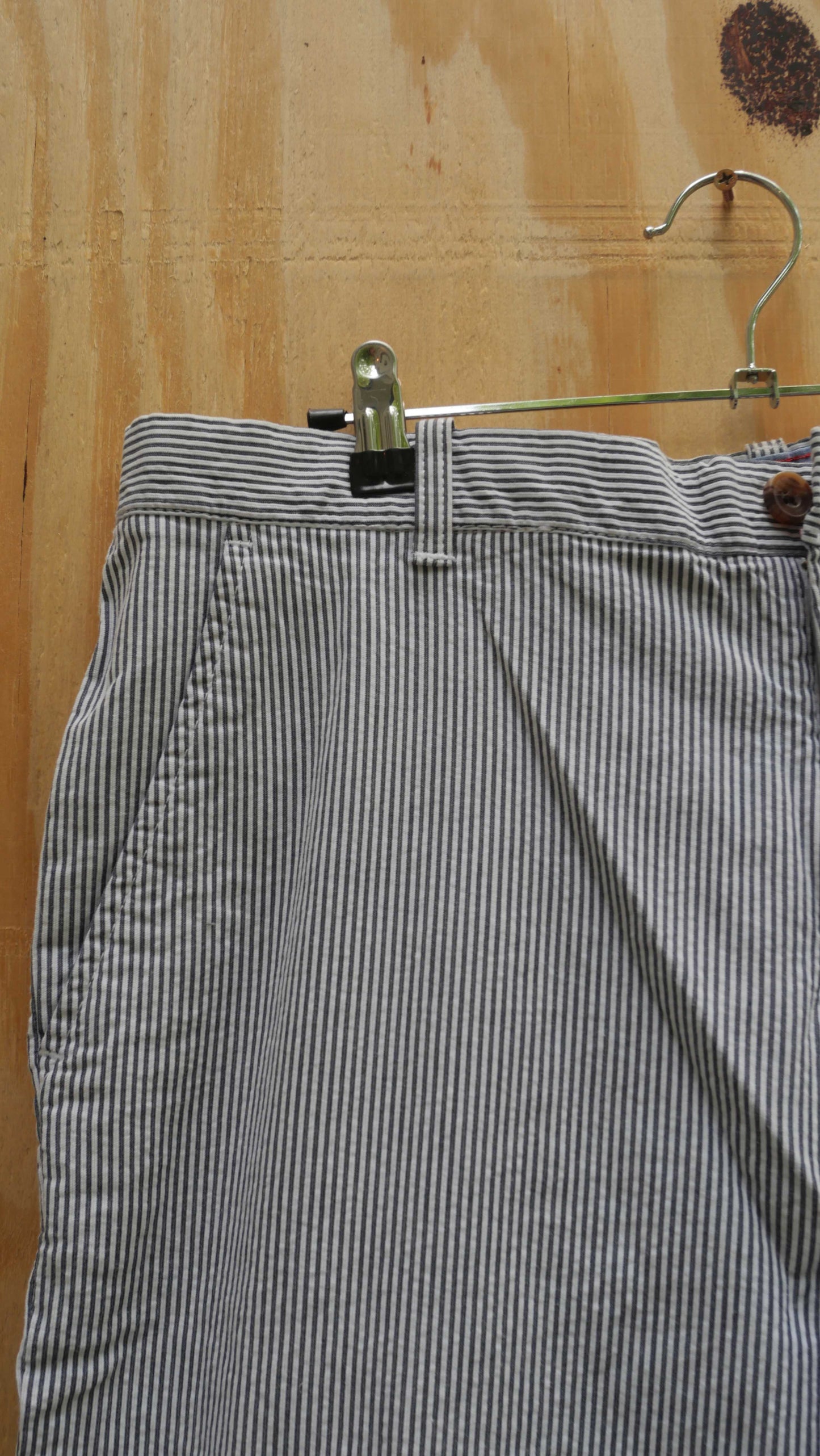 2000s Striped Searsucker Pants | 34