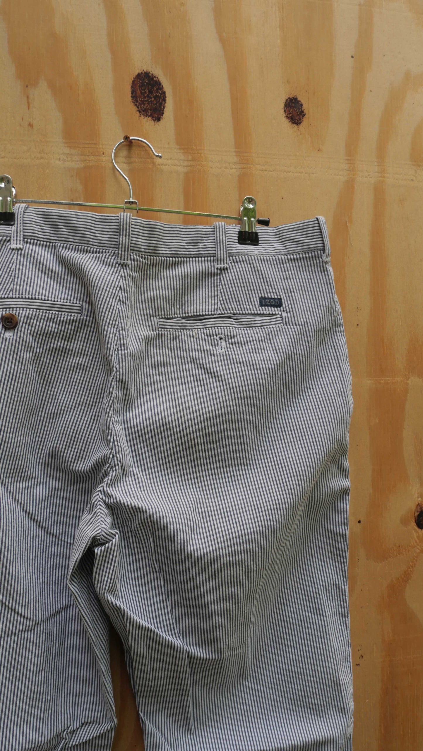 2000s Striped Searsucker Pants | 34