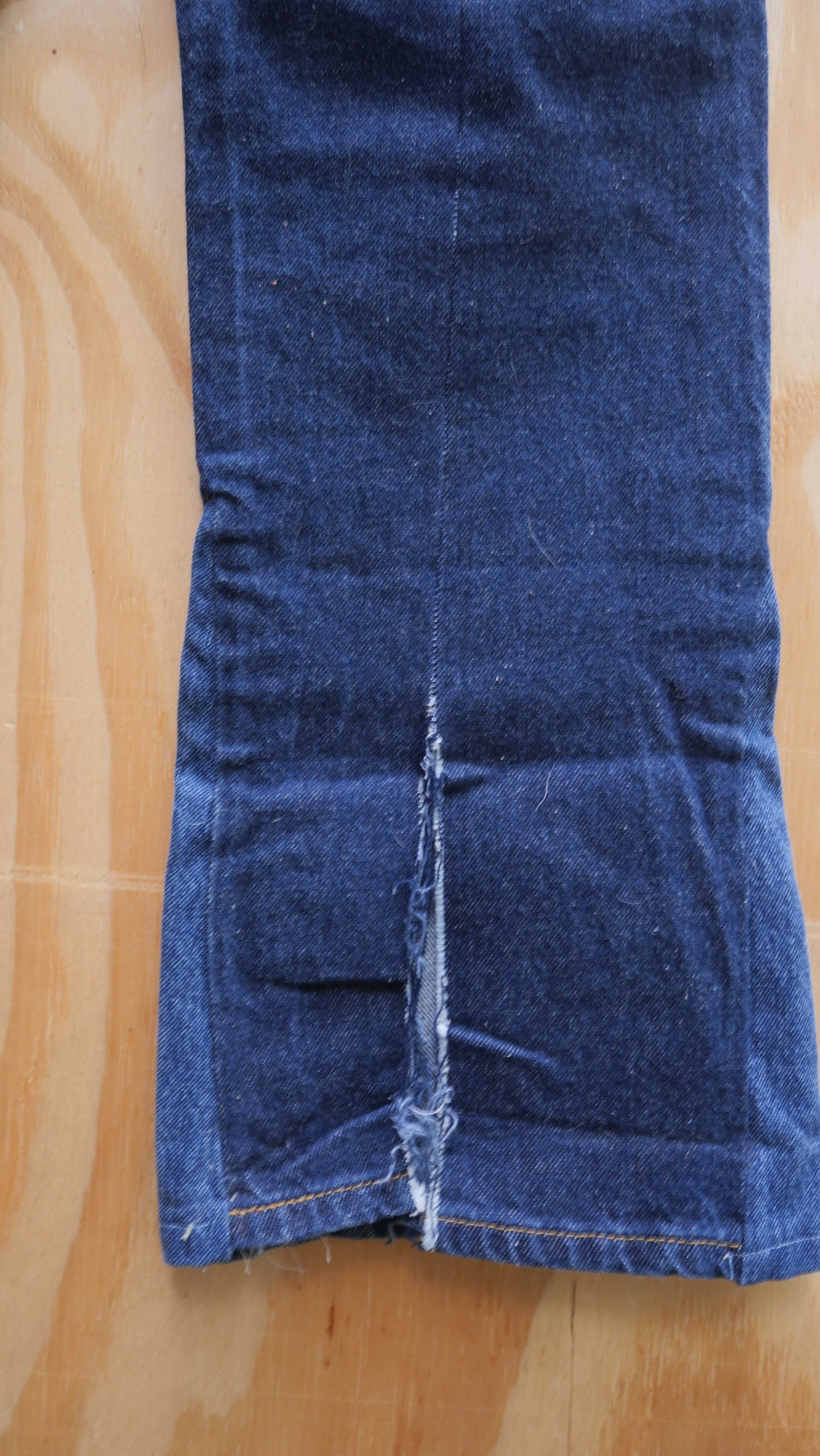 Flared Denim Patchwork Mock Up | 33
