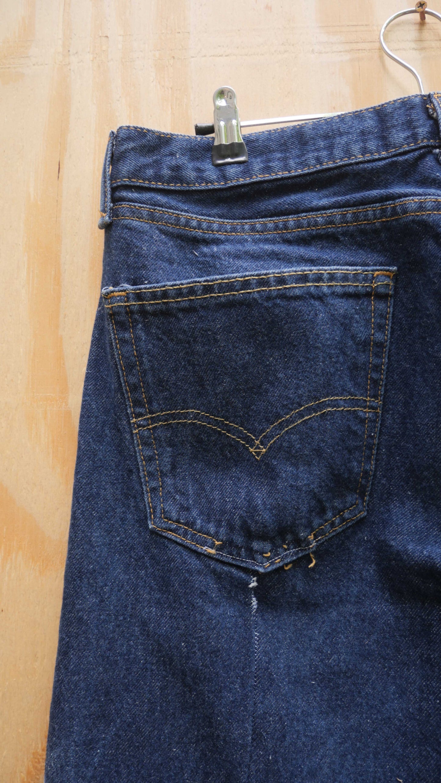 Flared Denim Patchwork Mock Up | 33