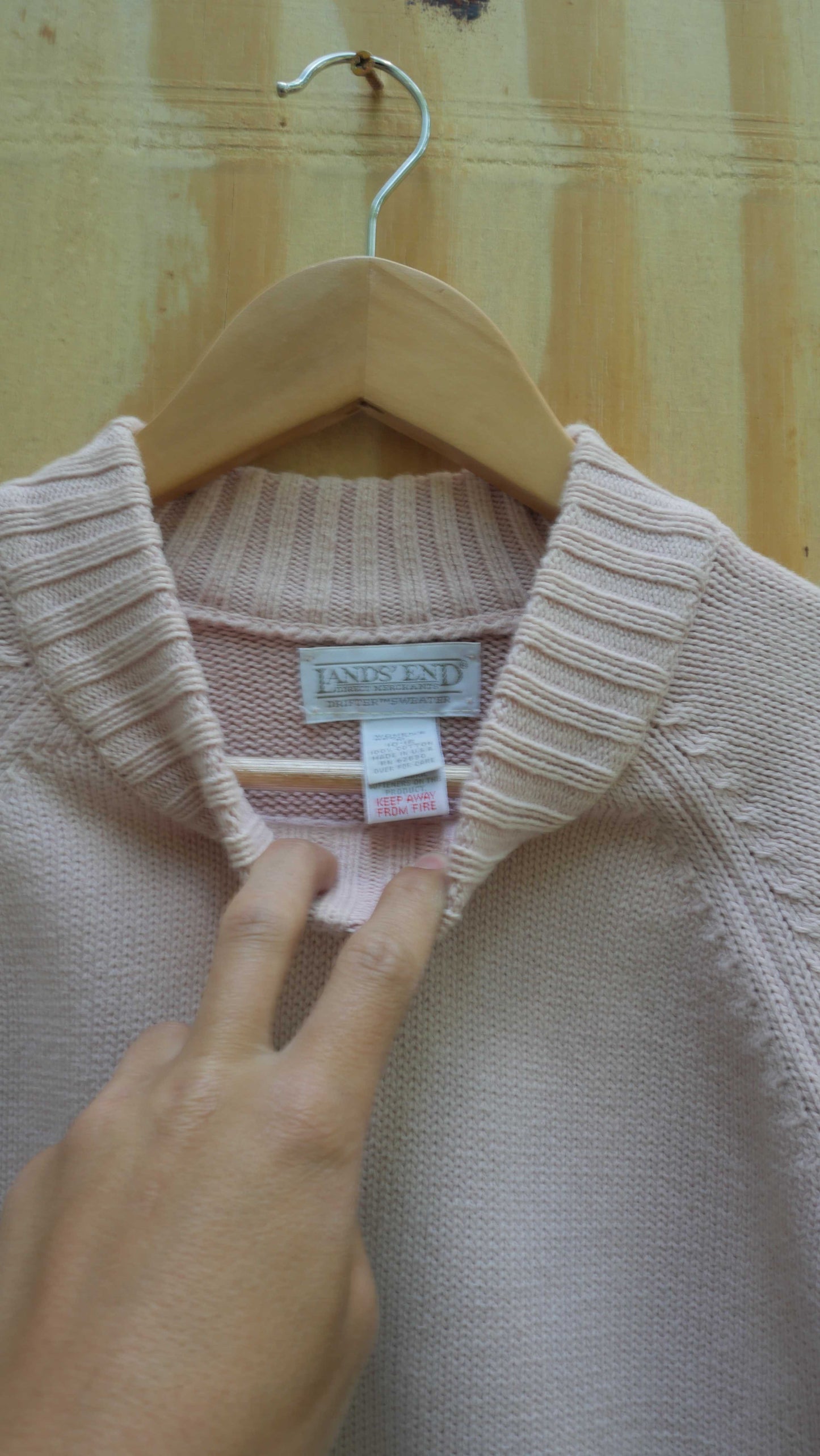 1990s Pink Knit Sweater | M