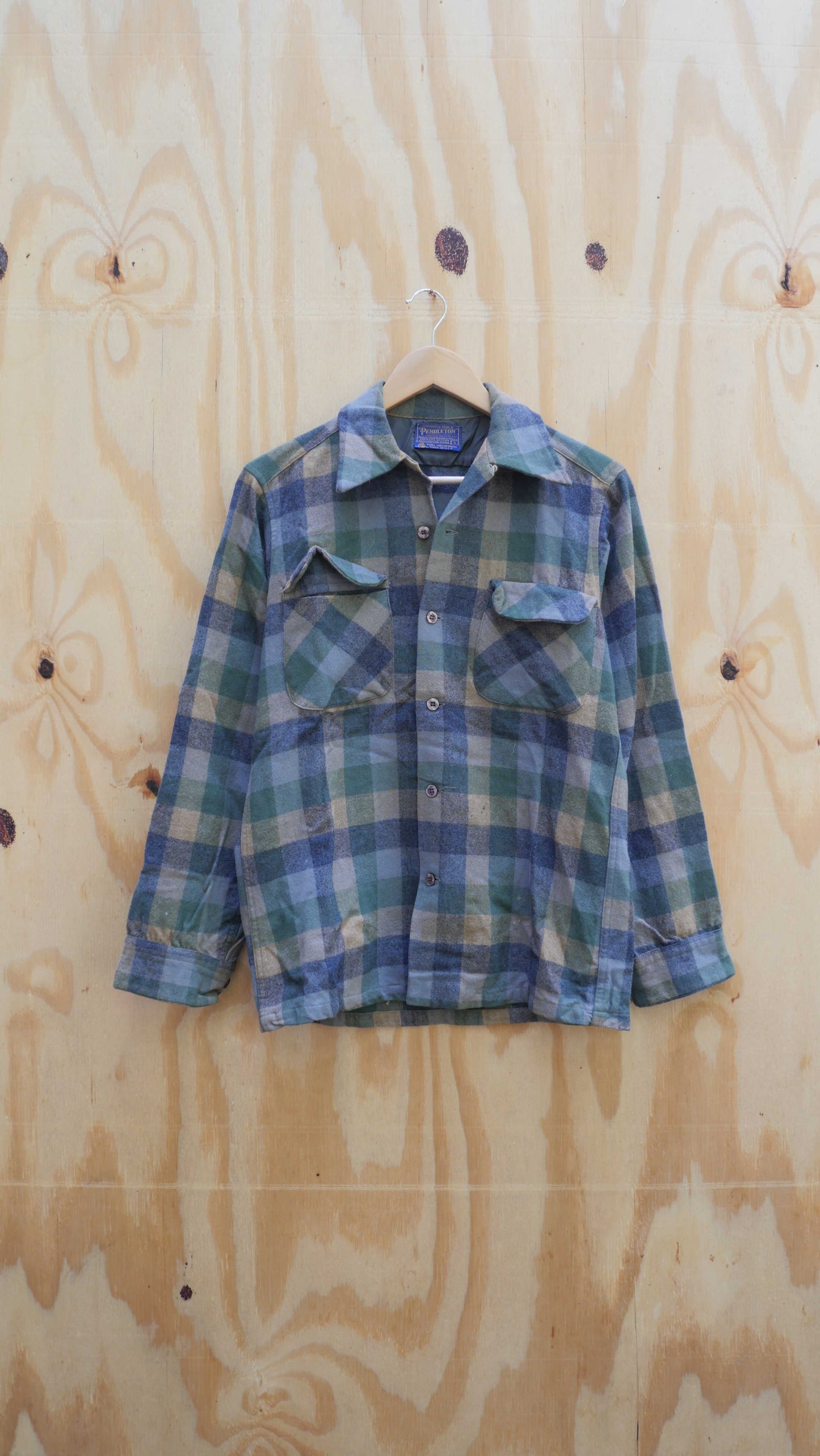 1970s Wool Pendleton Loop Collar | M
