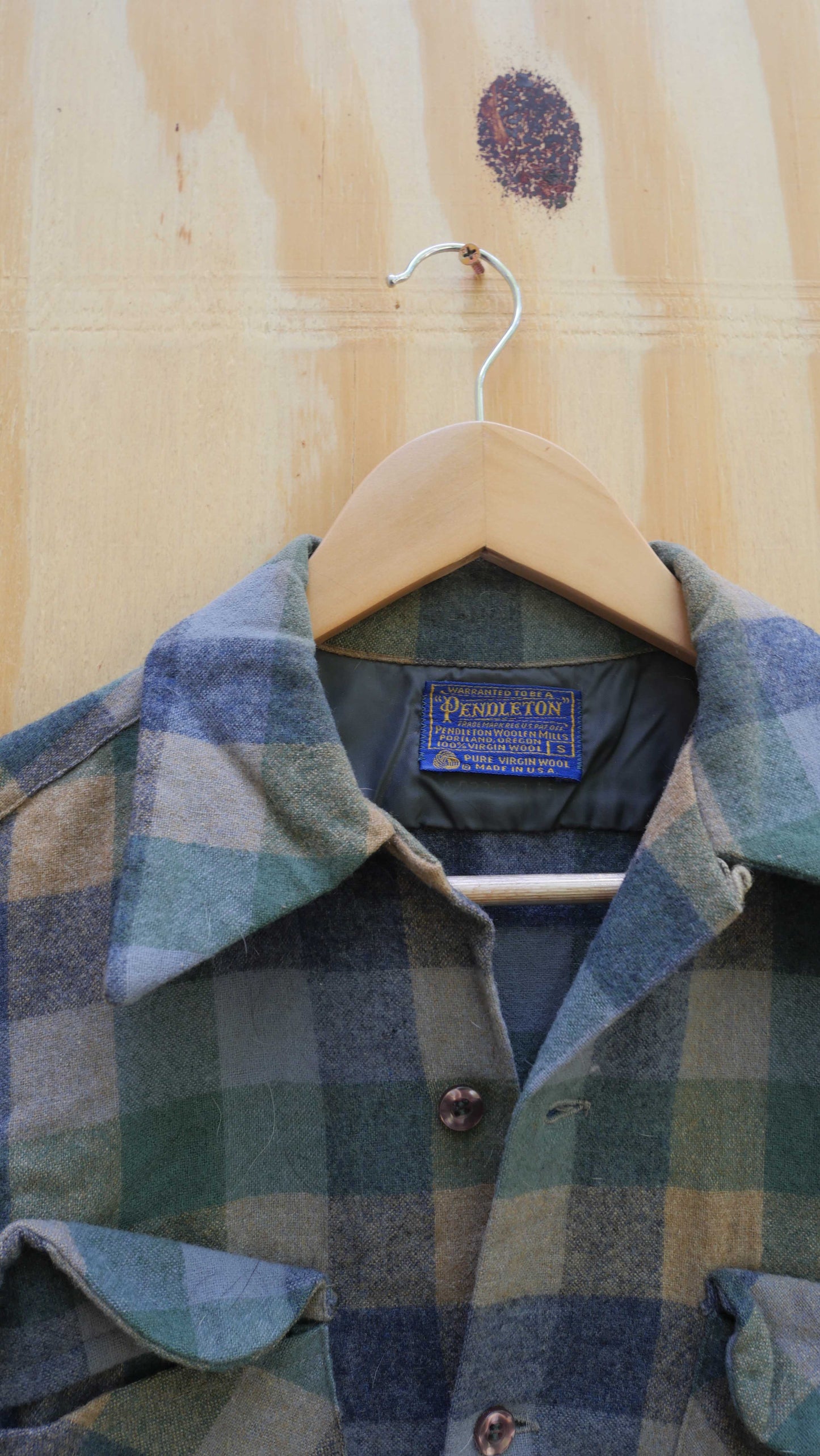 1970s Wool Pendleton Loop Collar | M