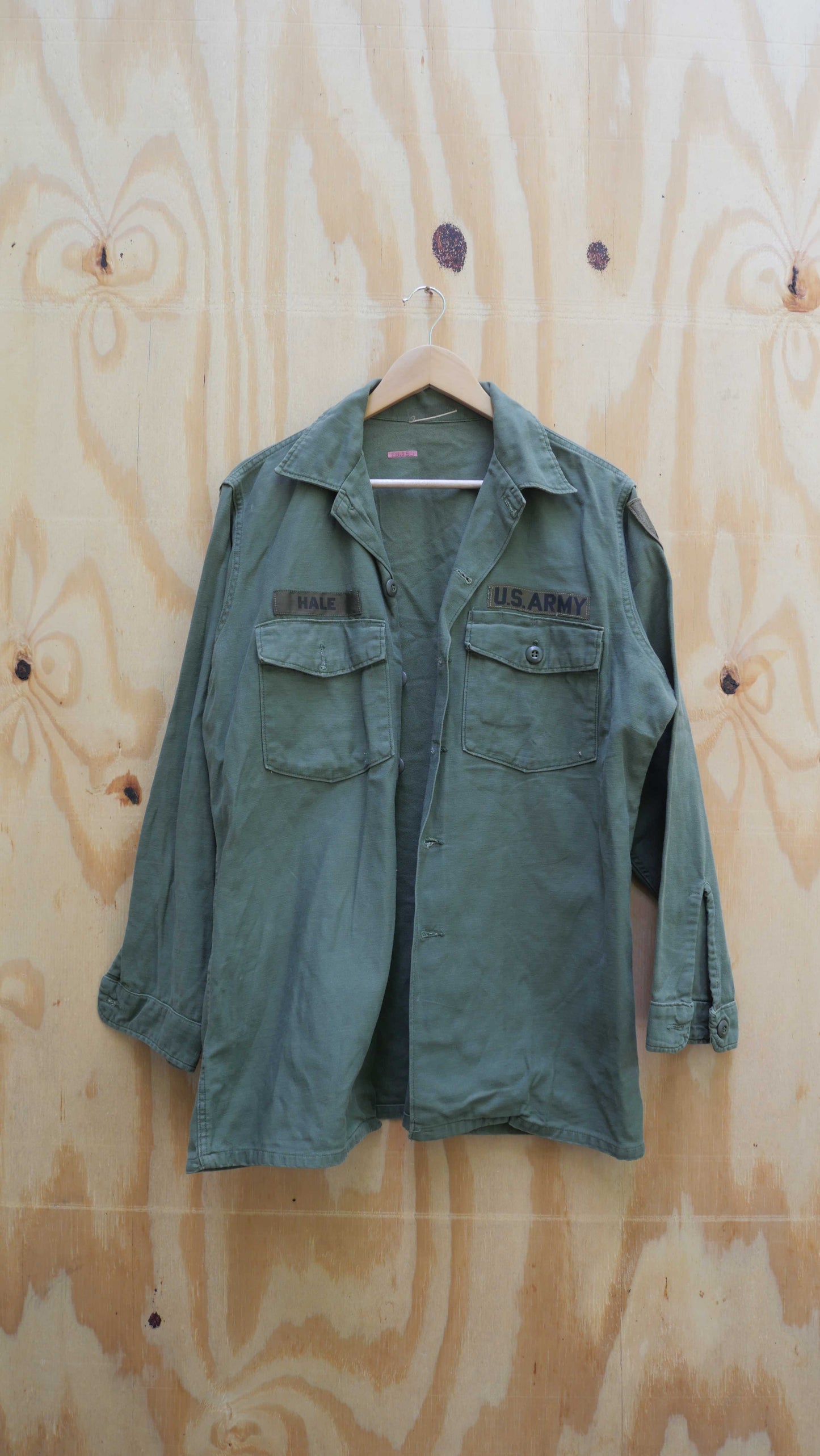 1980s Military Fatigue Shirt | L