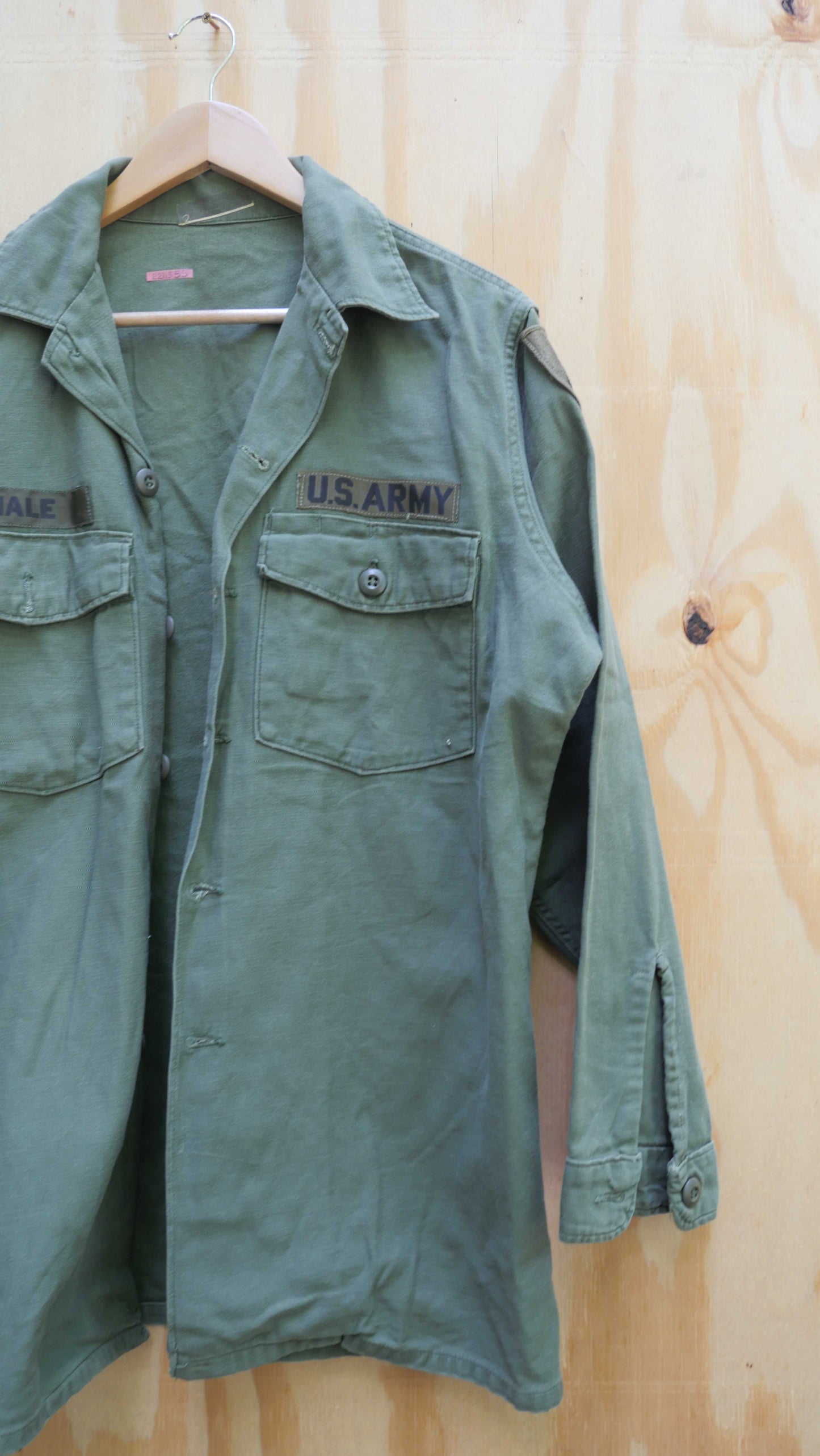 1980s Military Fatigue Shirt | L