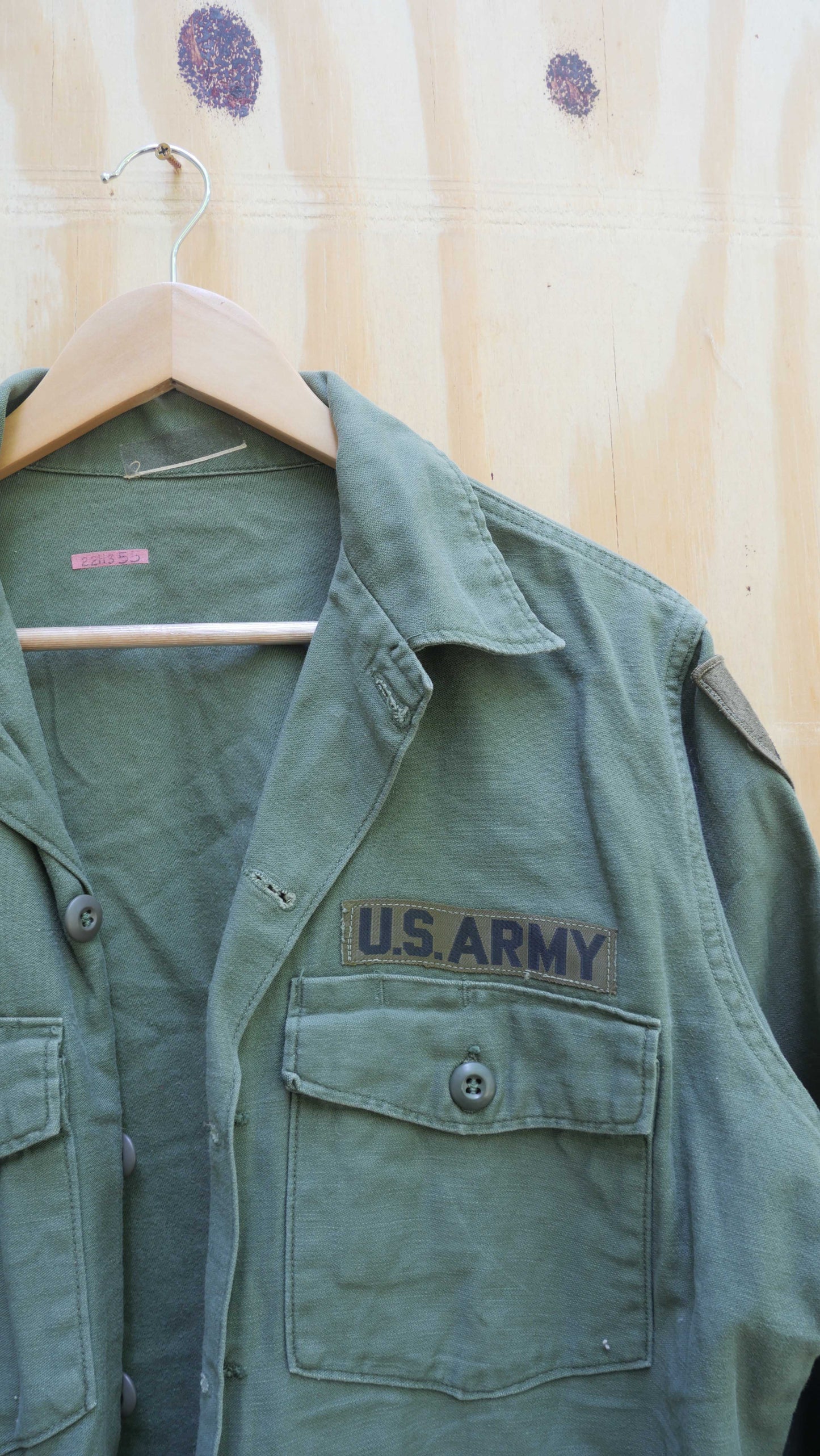 1980s Military Fatigue Shirt | L