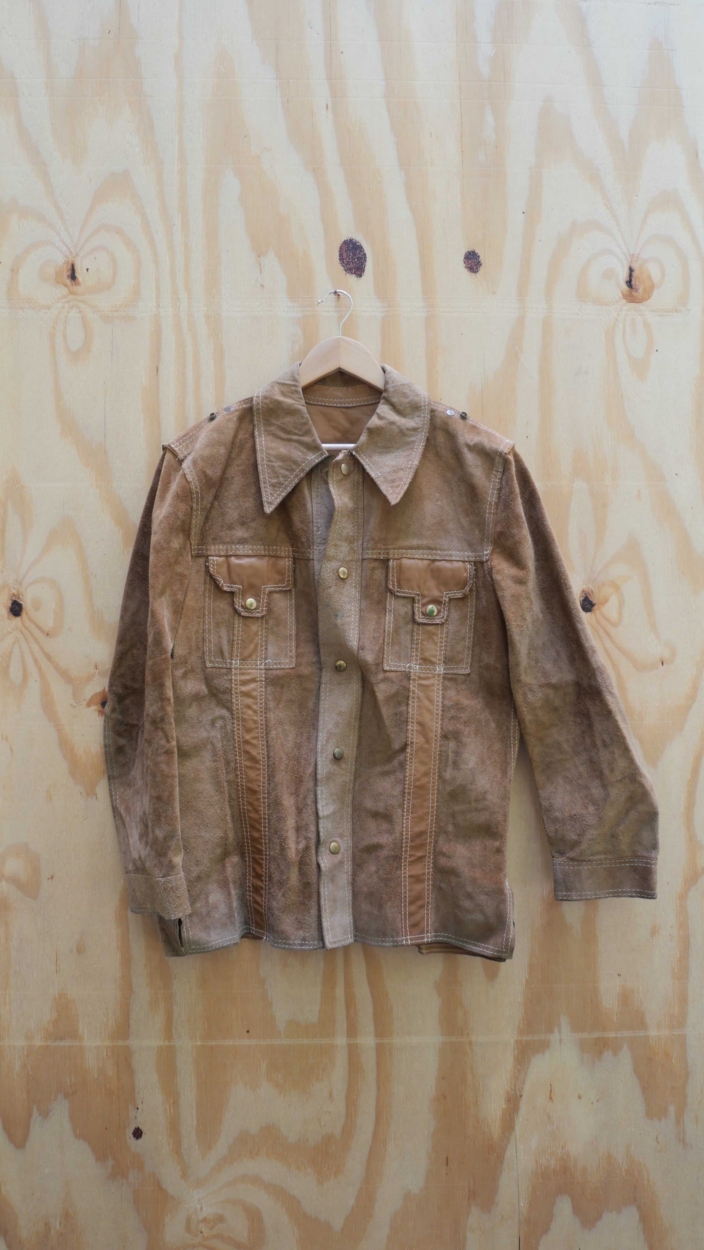 1970s Suede Cowboy Jacket | L