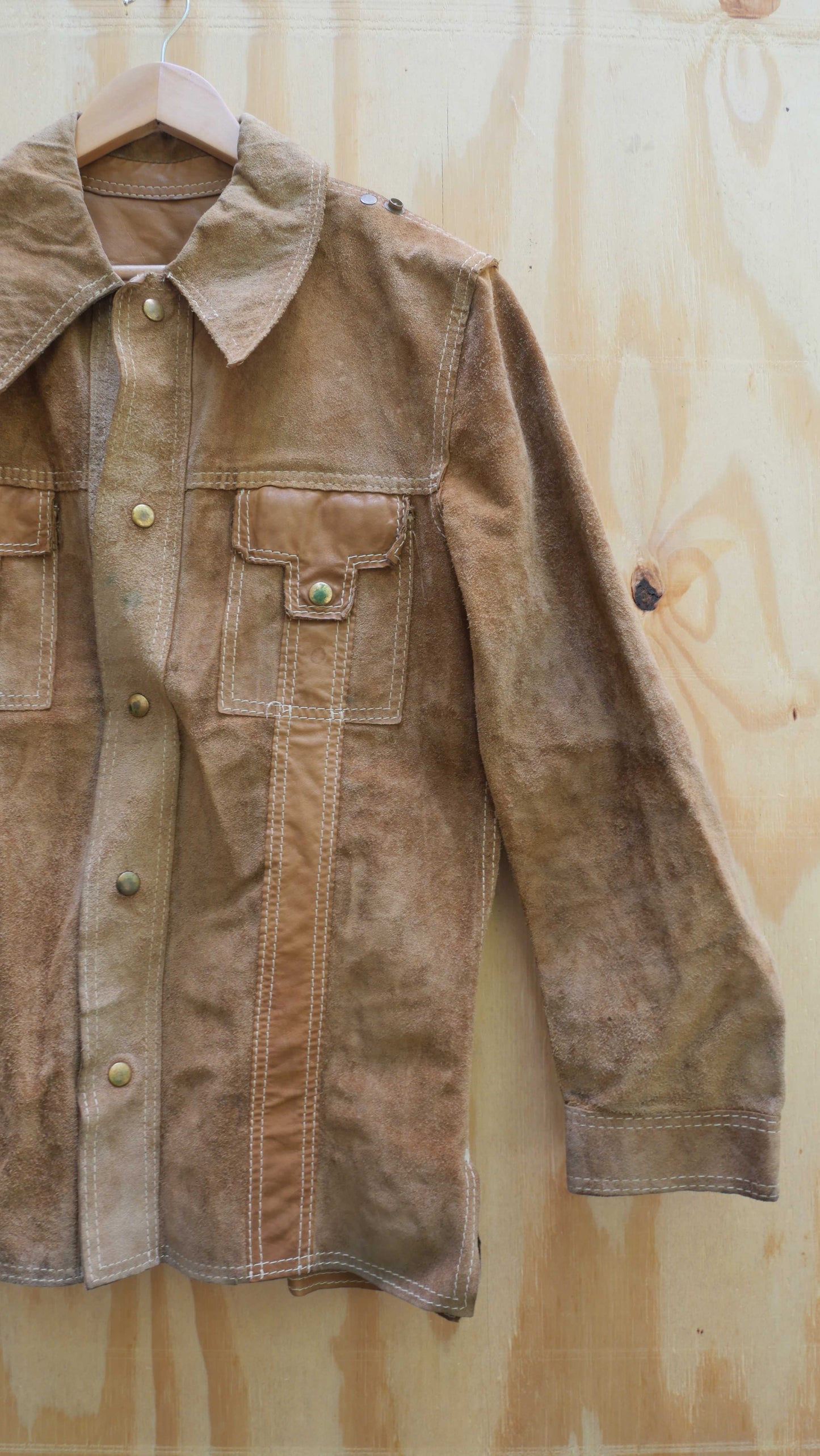 1970s Suede Cowboy Jacket | L