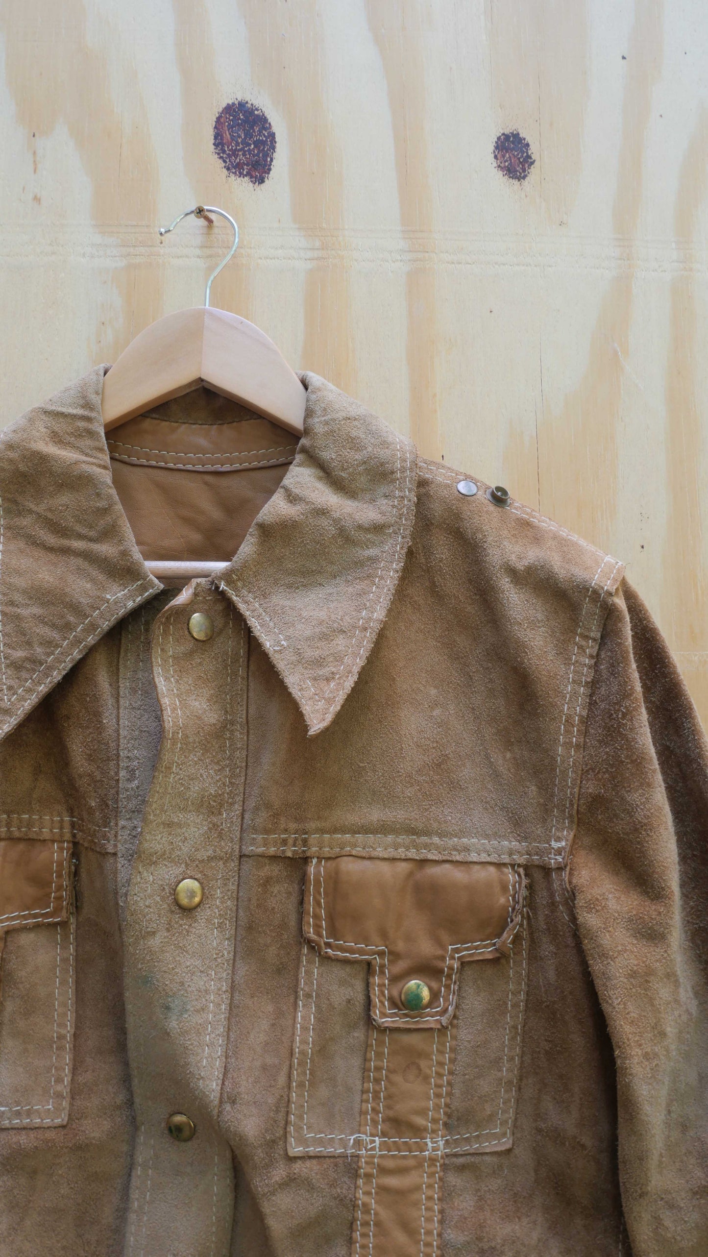 1970s Suede Cowboy Jacket | L