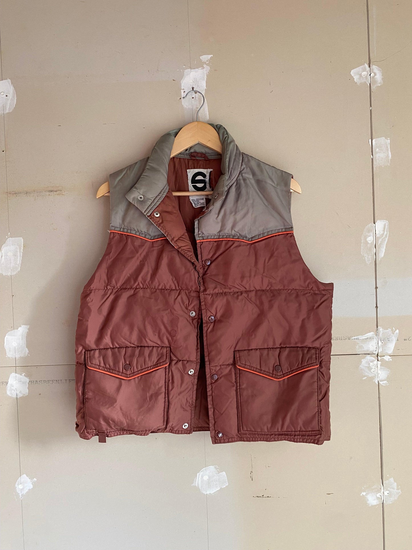 1970s Puffer Vest | L