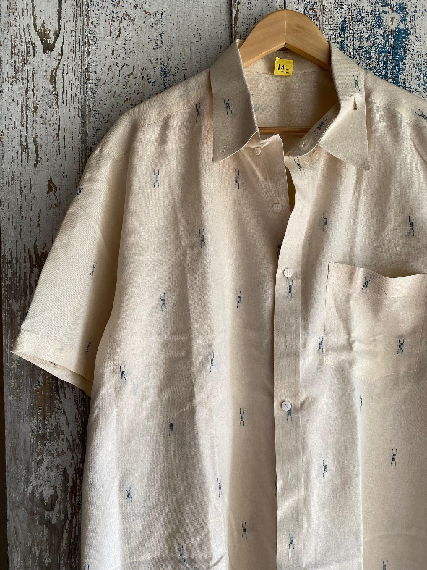 1970s Patterned Button Up | L