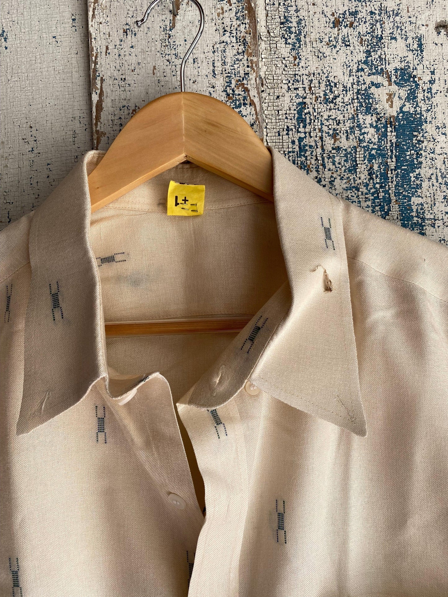 1970s Patterned Button Up | L