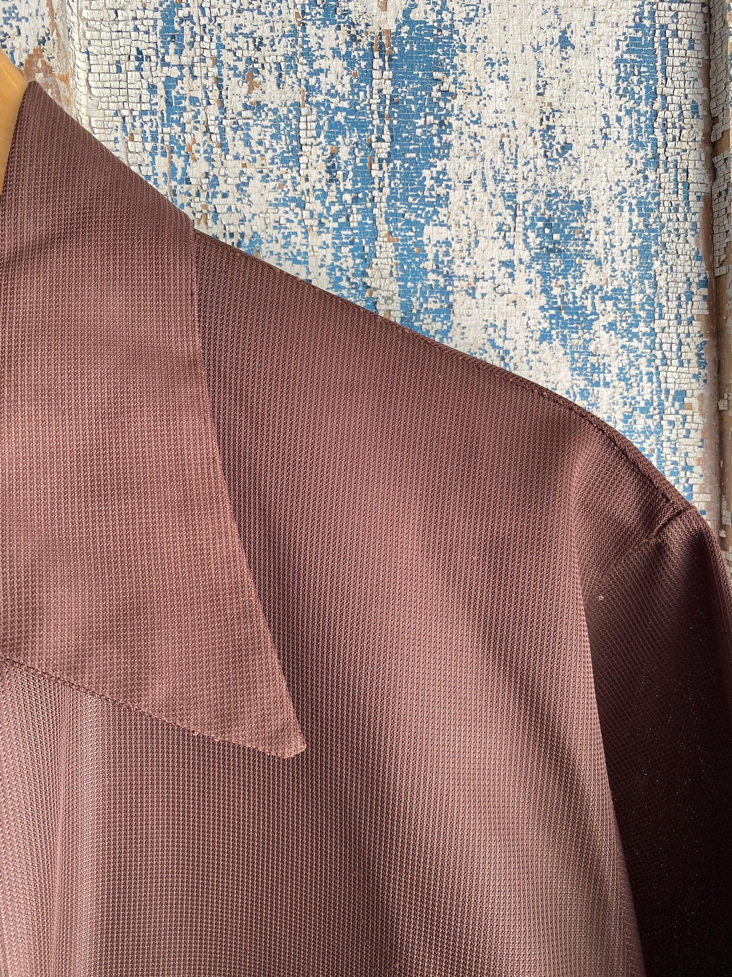 1970s Zip Up Shirt | L