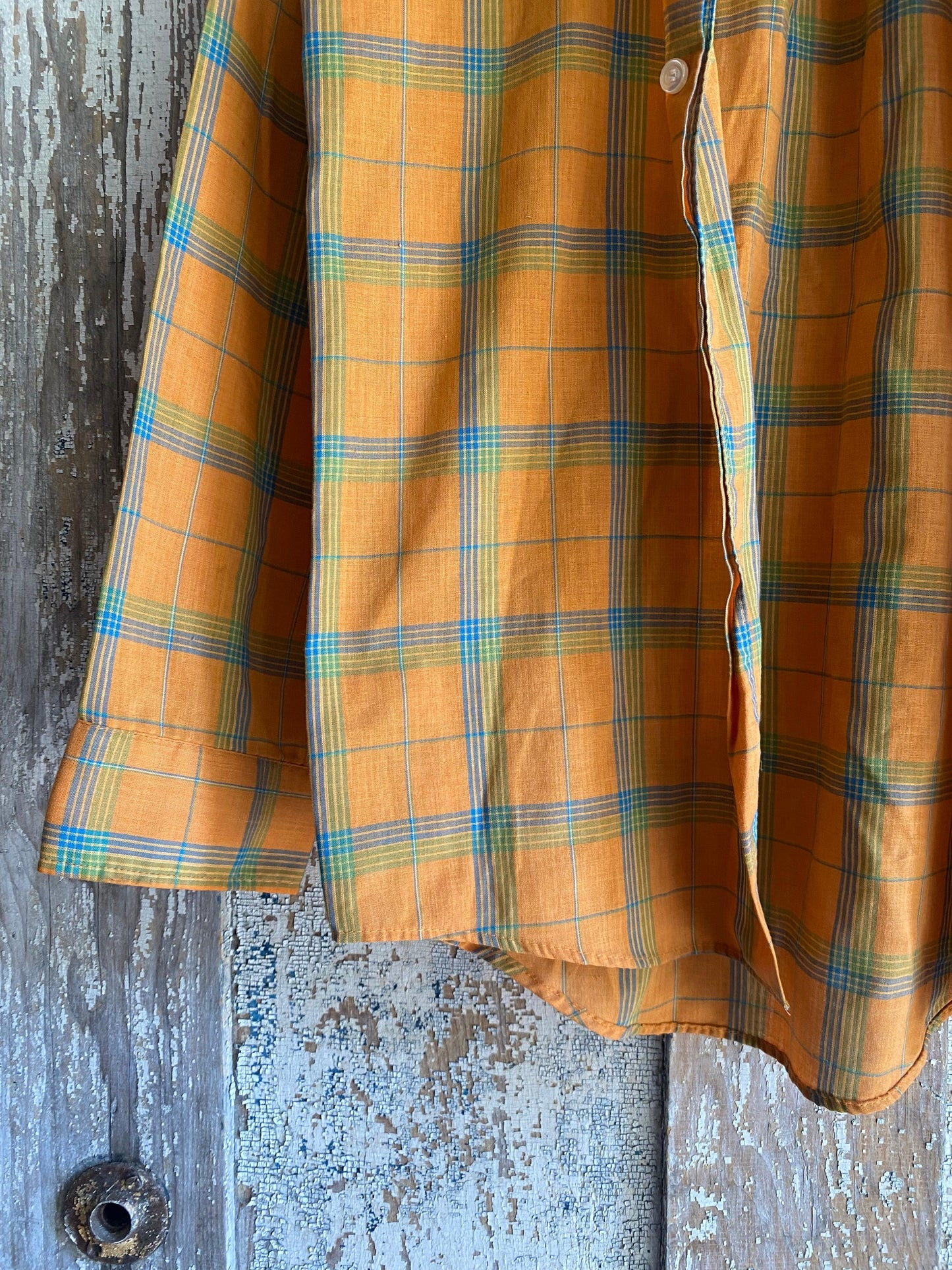 1960s Plaid Shirt | M