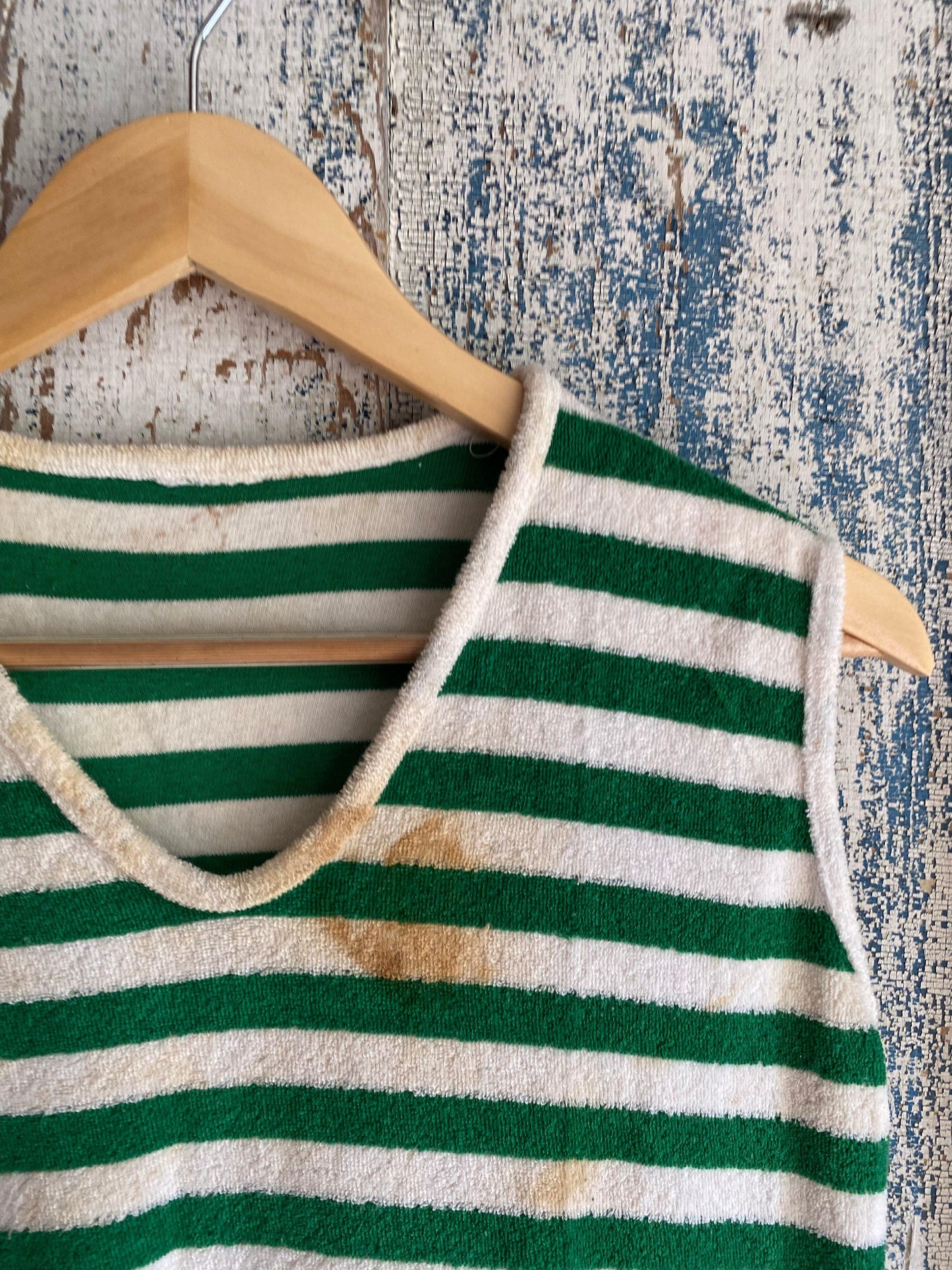 1970s Striped Terry Cloth Tank | M