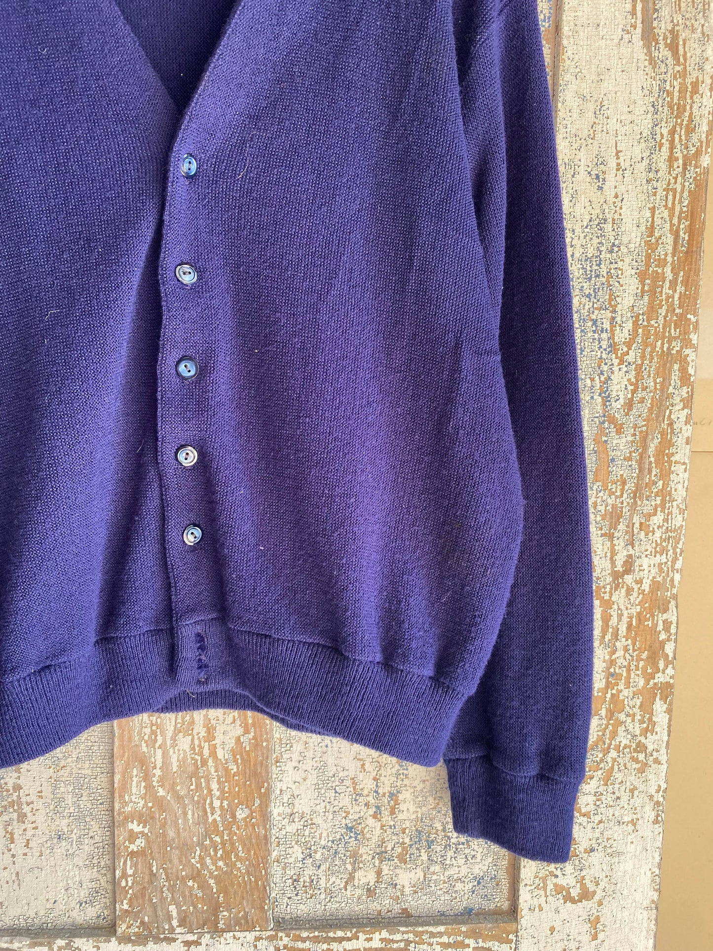 1980s Navy Cardigan | L