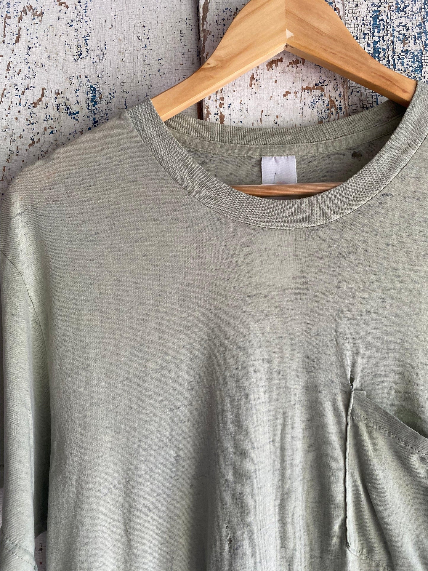 2000s Sage Pocket Tee | M
