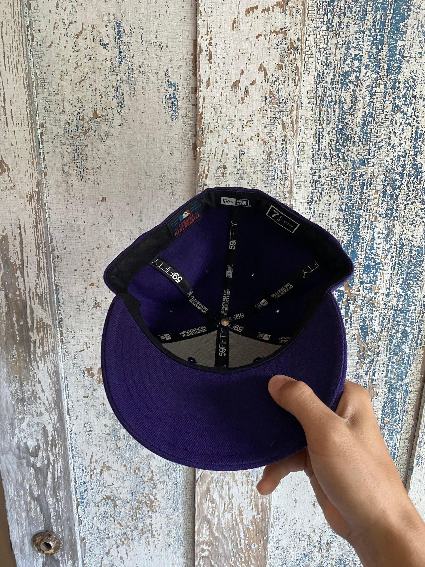 2000s Purple Yankee Fitted | 7 1/4