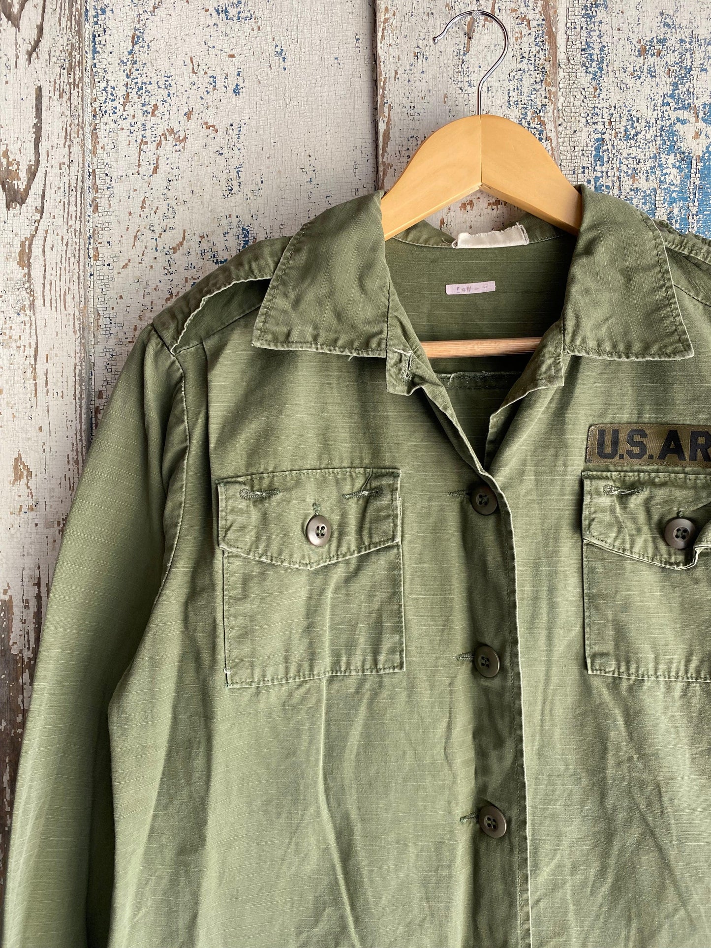 1970s Boxy Military Shirt | M