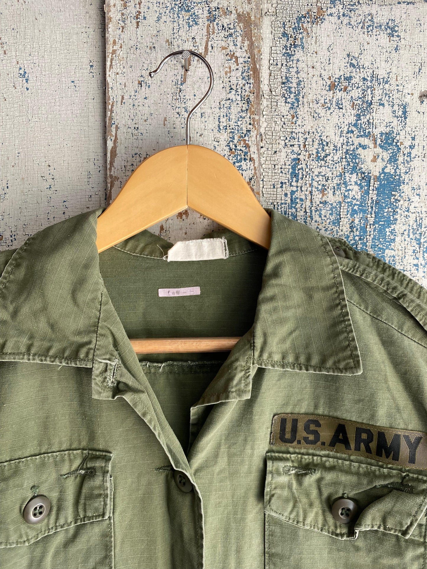 1970s Boxy Military Shirt | M
