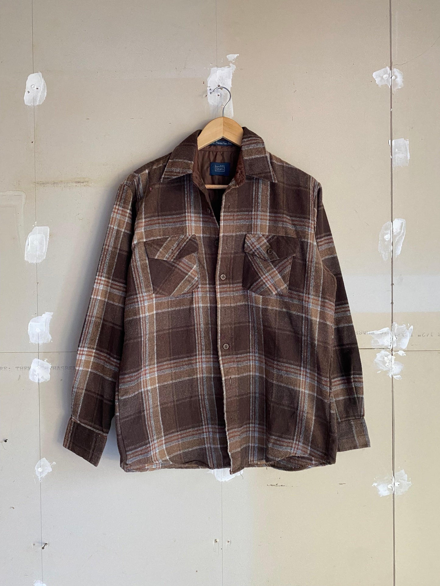 1980s Brown Sears Flannel | L