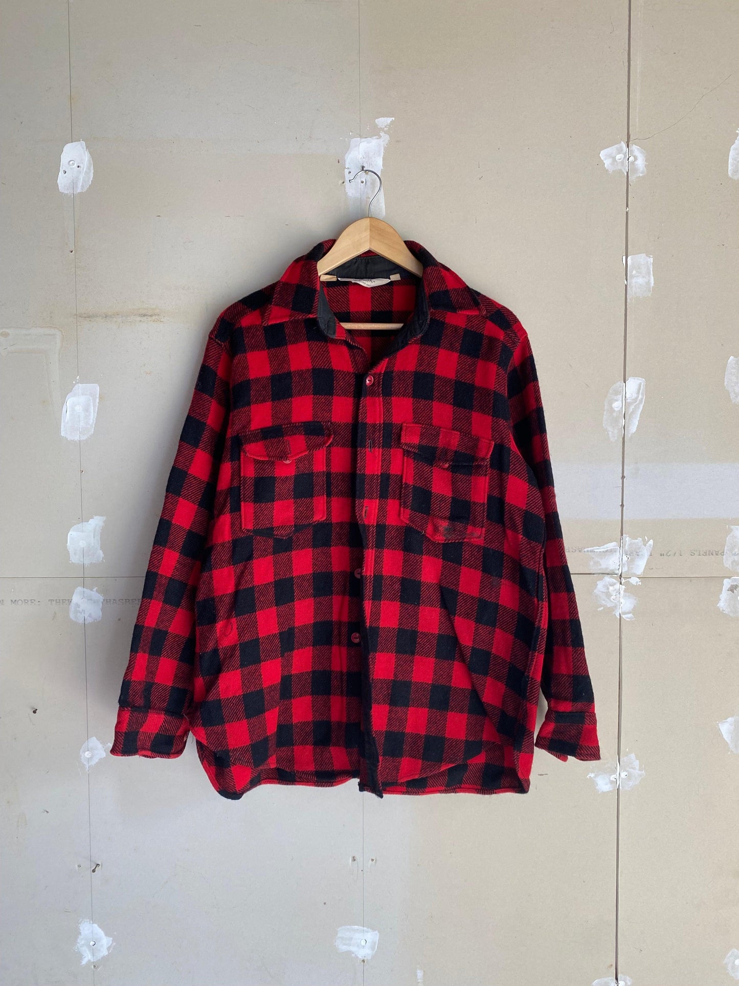 1970s Woolrich Buffalo Check Flannel | L