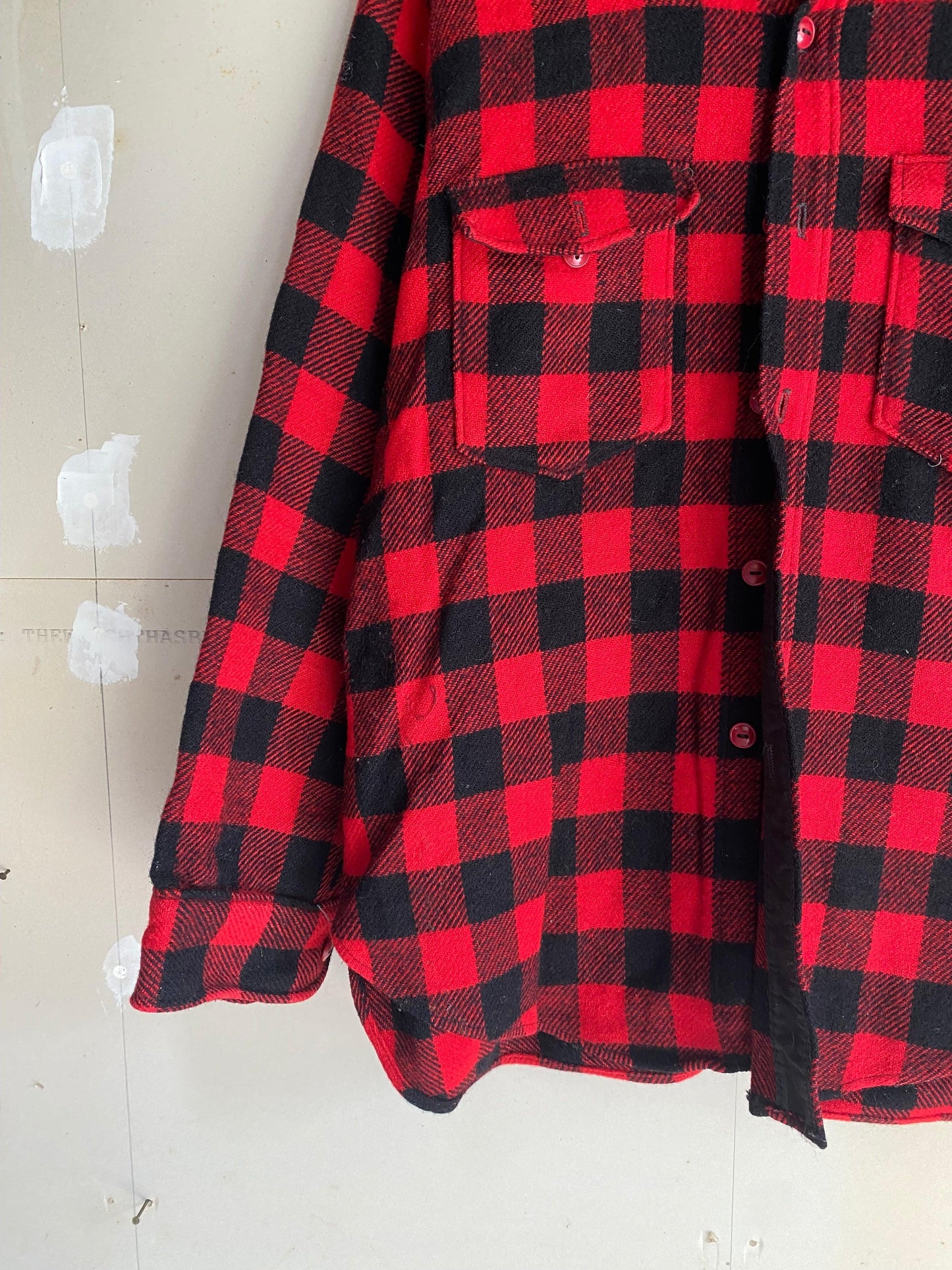 1970s Woolrich Buffalo Check Flannel | L