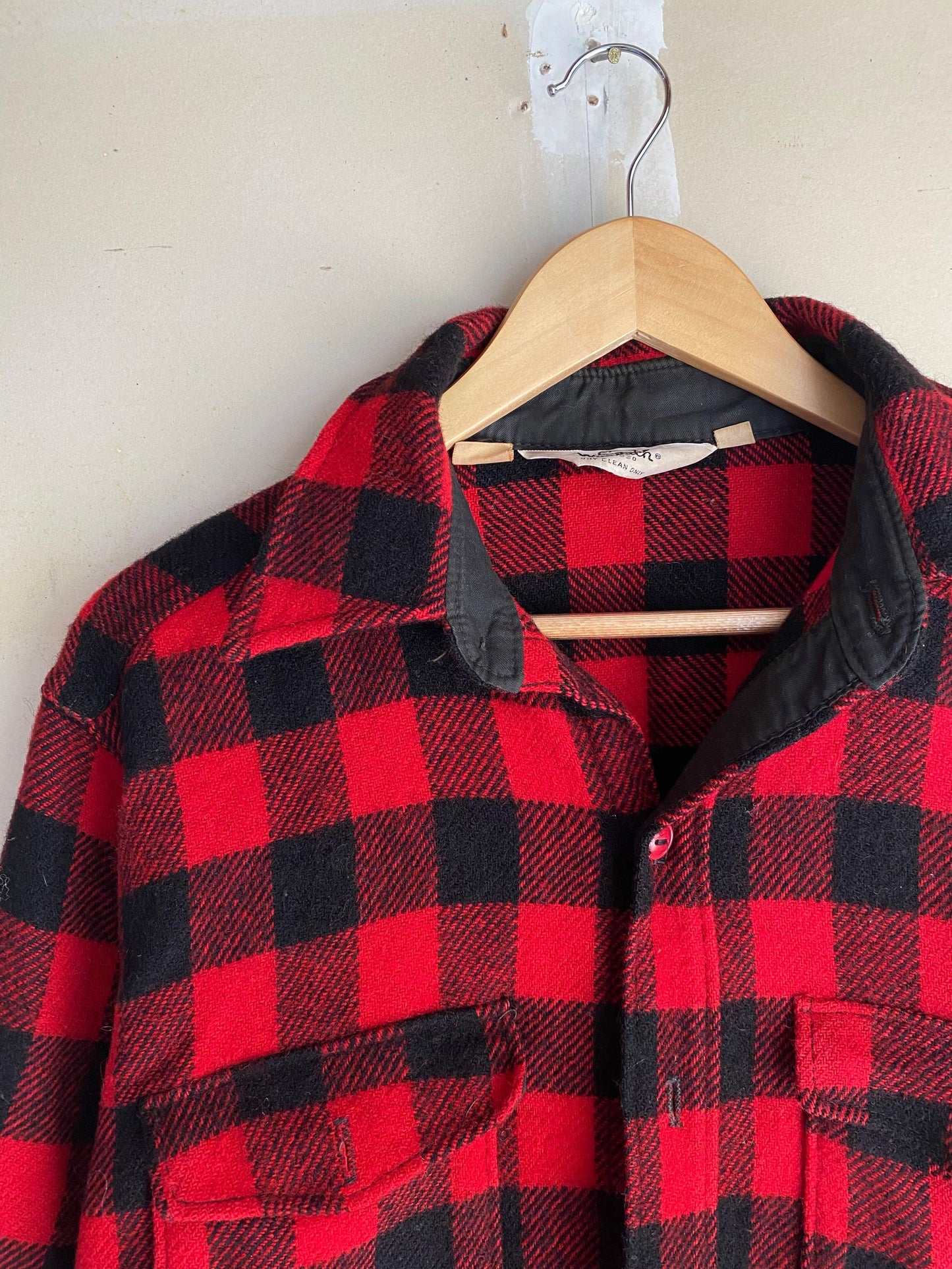 1970s Woolrich Buffalo Check Flannel | L
