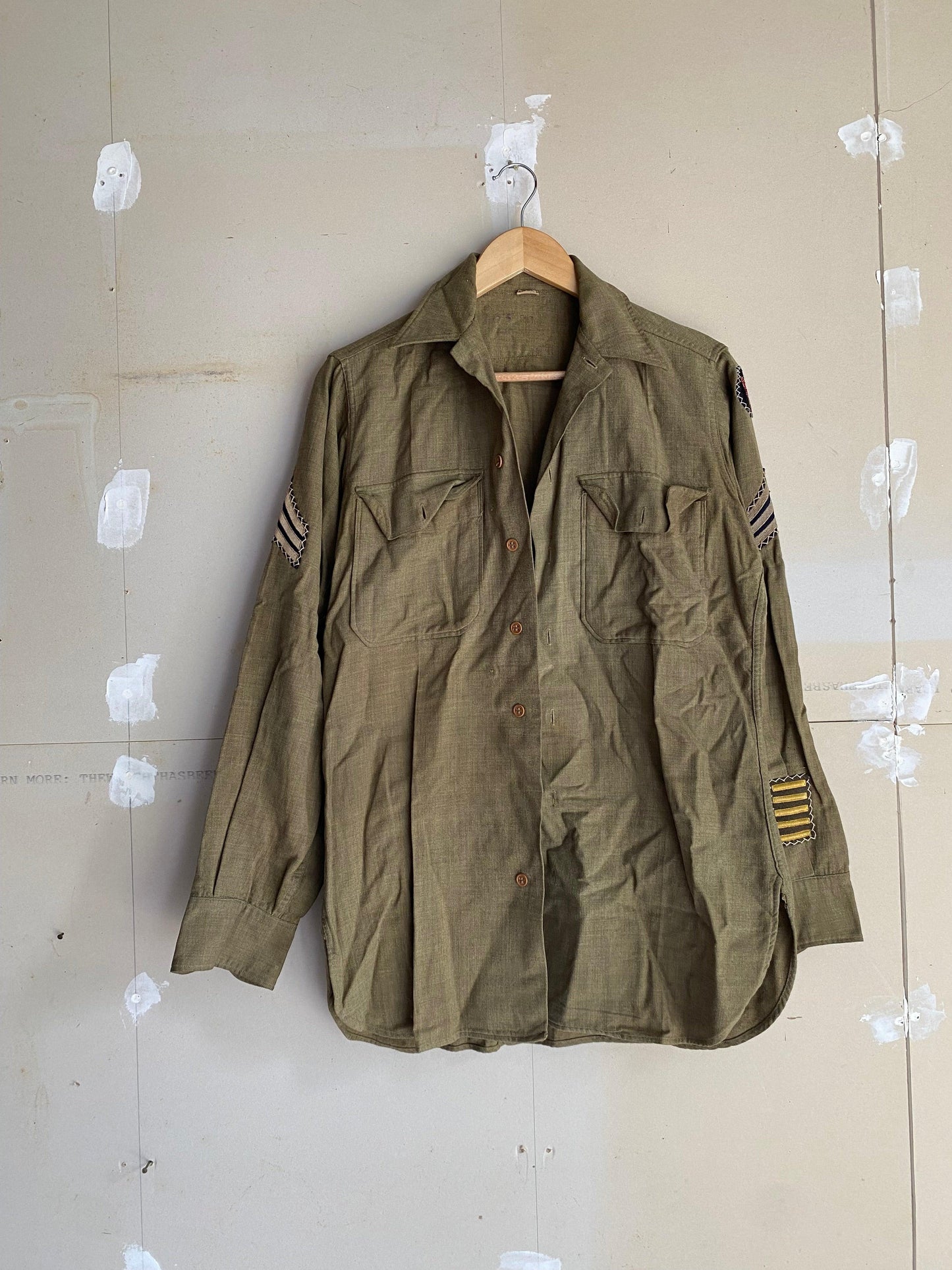 1970s Wool Fatigue Shirts | L