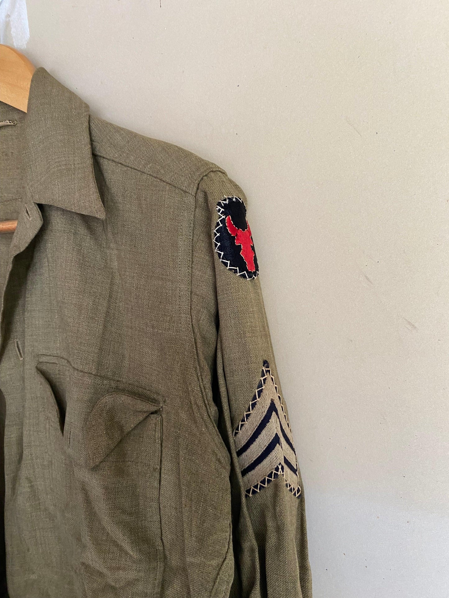 1970s Wool Fatigue Shirts | L