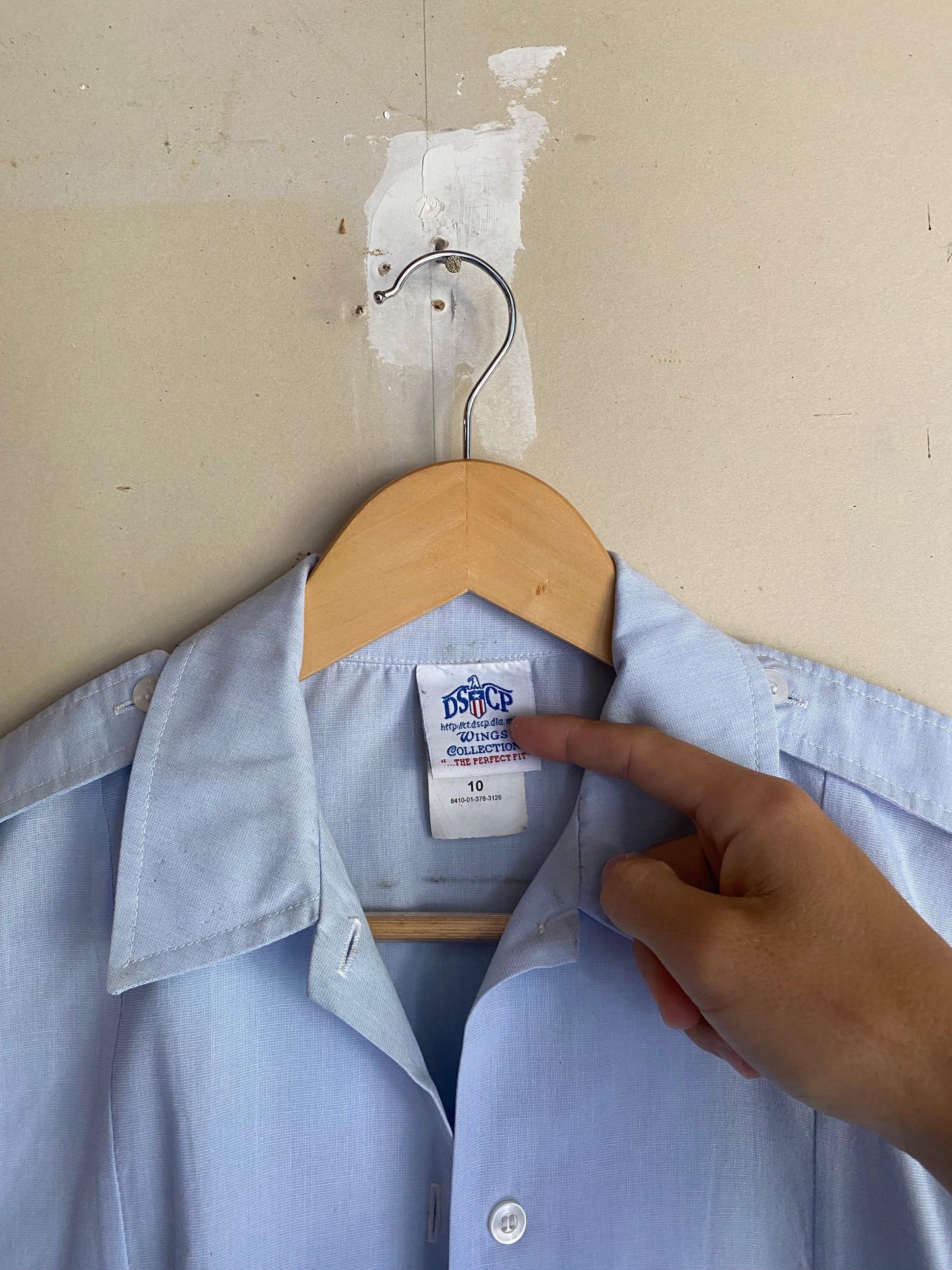 1980s Navy Button Up | M