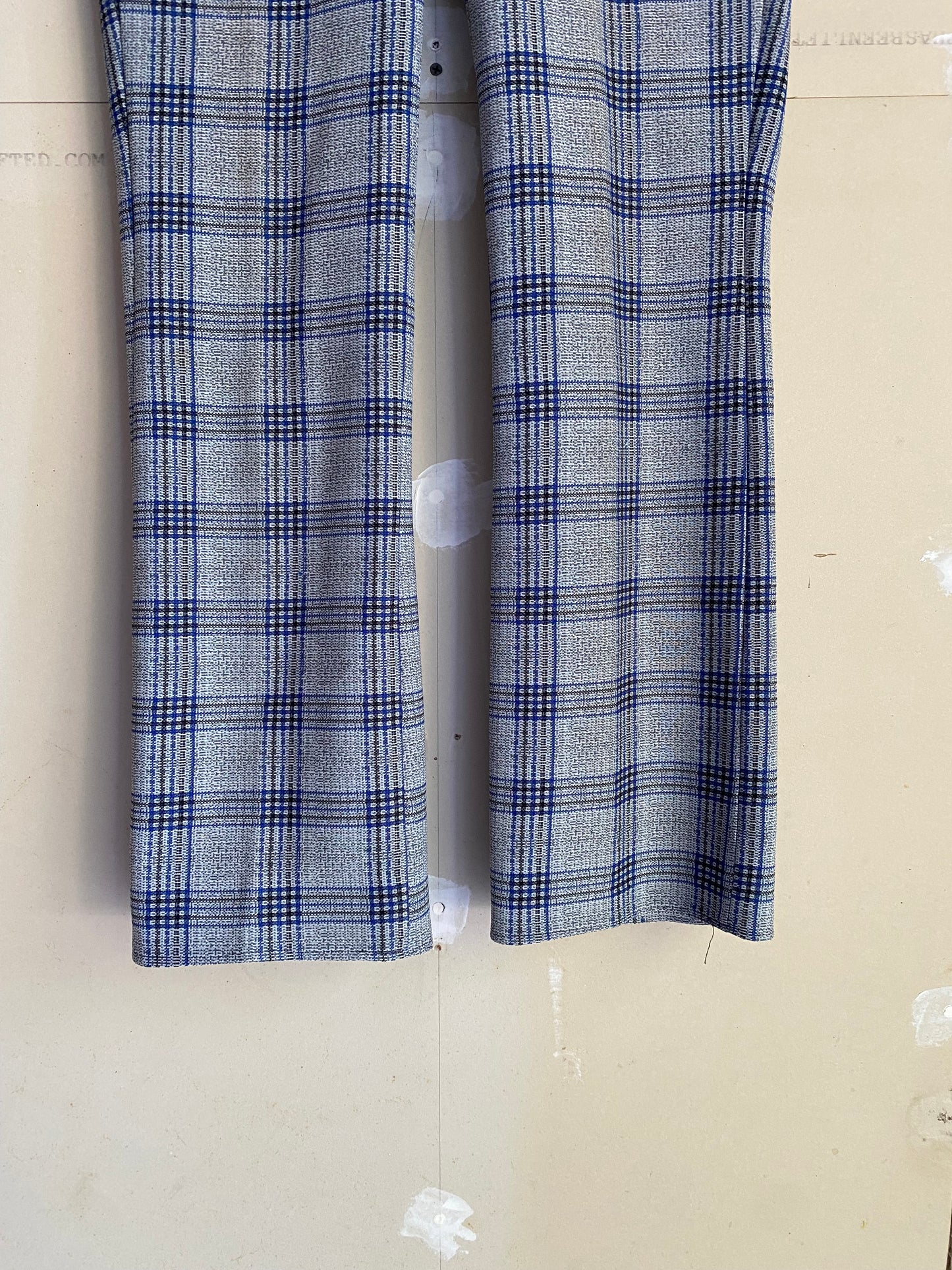 1970s Patterned Flared Slacks | 34