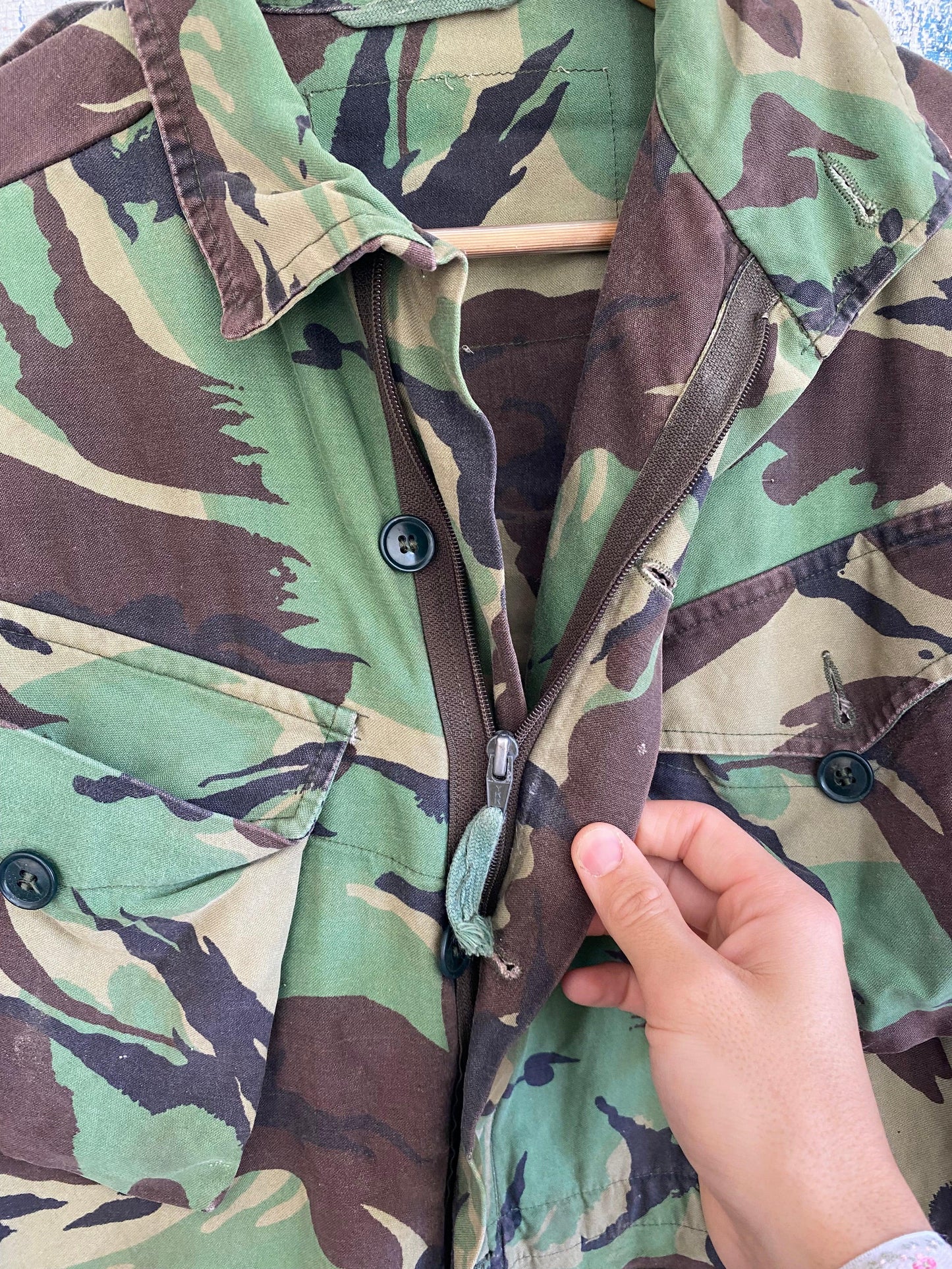 1980s Woodland Camo Jacket | L