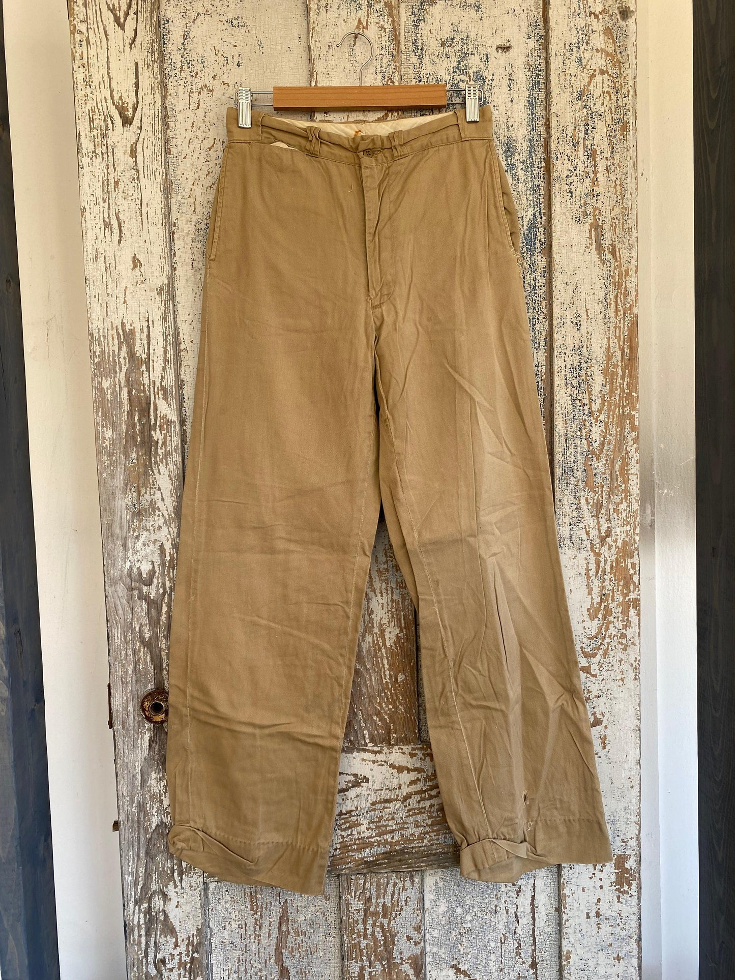 1960s Wide Leg Work Pants | 28