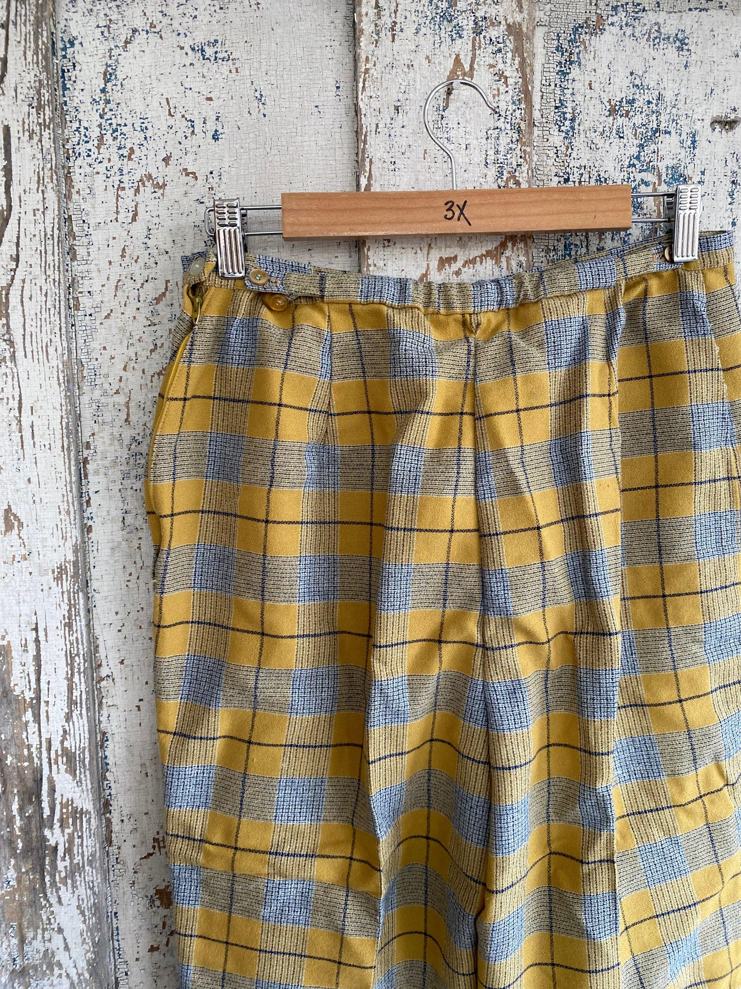 1980s Plaid Slacks | 28
