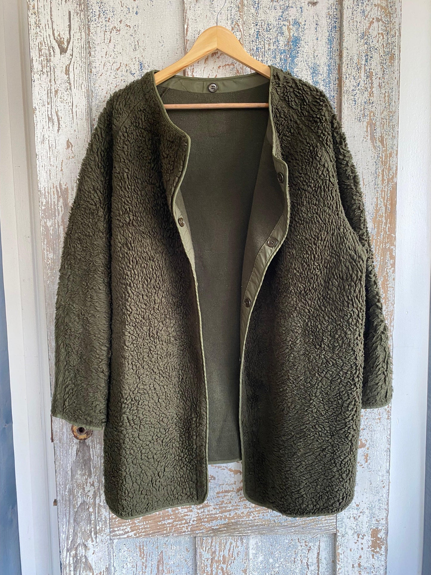 1970s Fleece Military Liner | XL