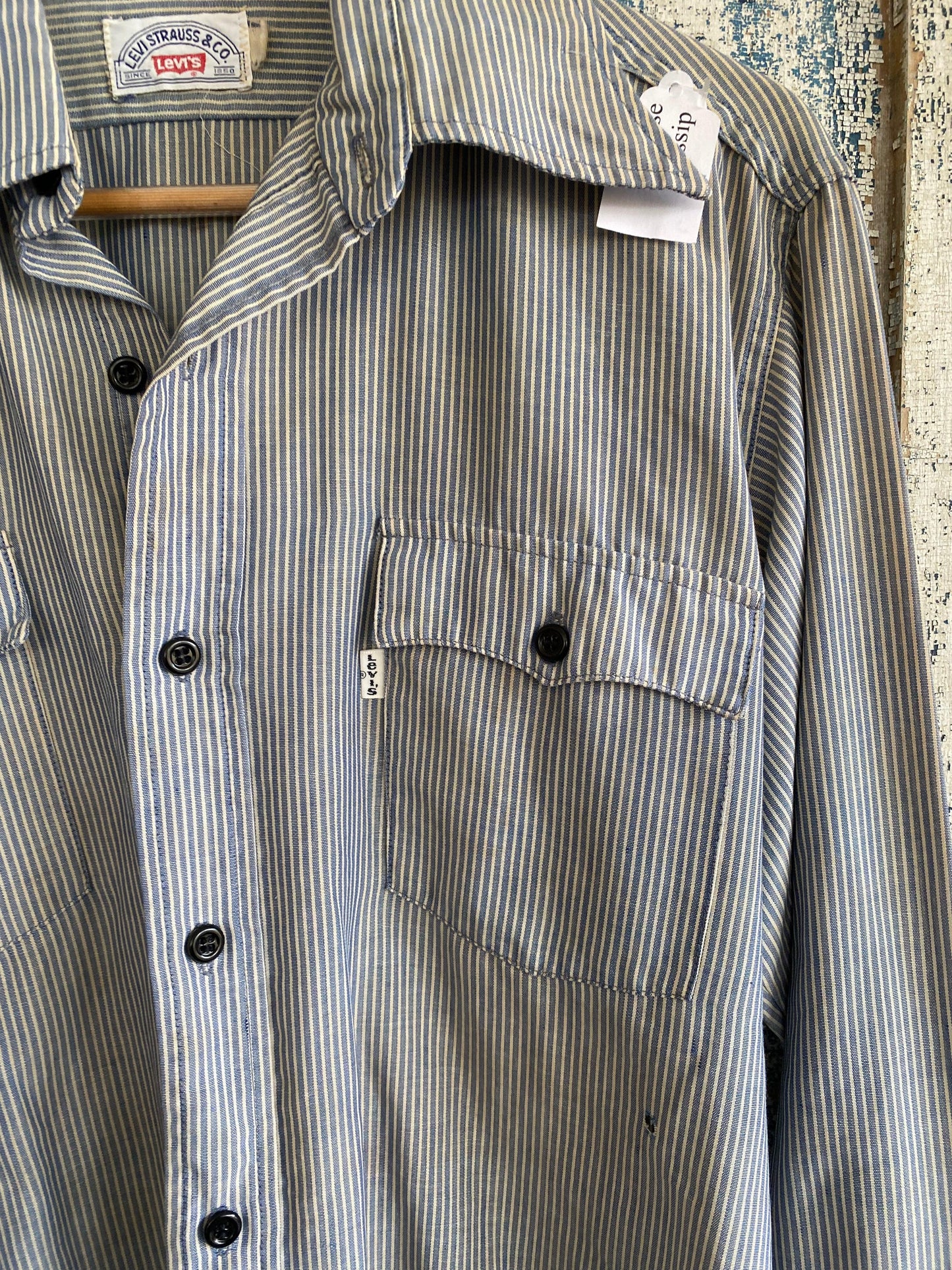 1980s Pin Striped Levi's Shirt | L